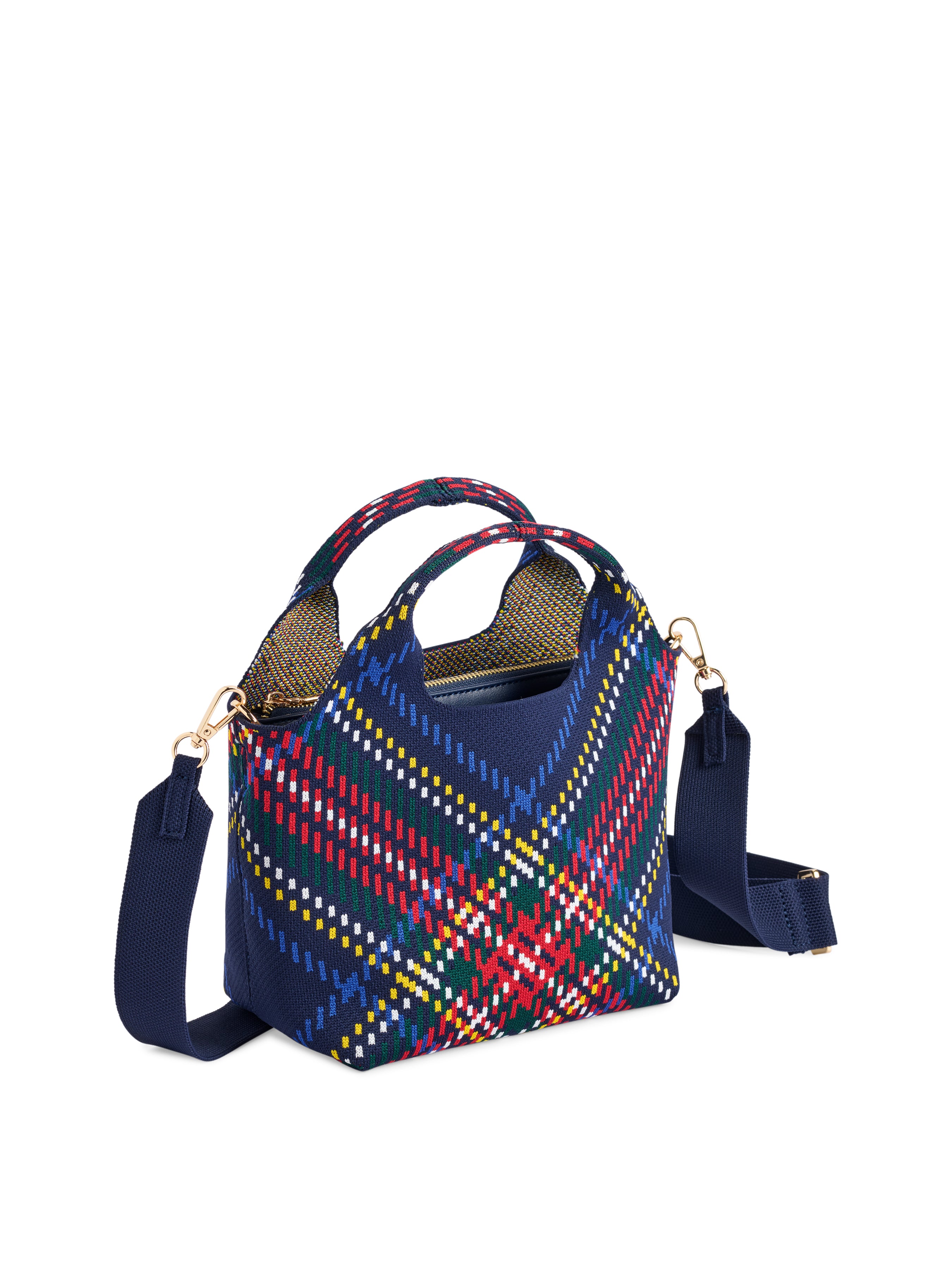 Shiraleah Robbie Plaid Mini Tote BLUE / OS