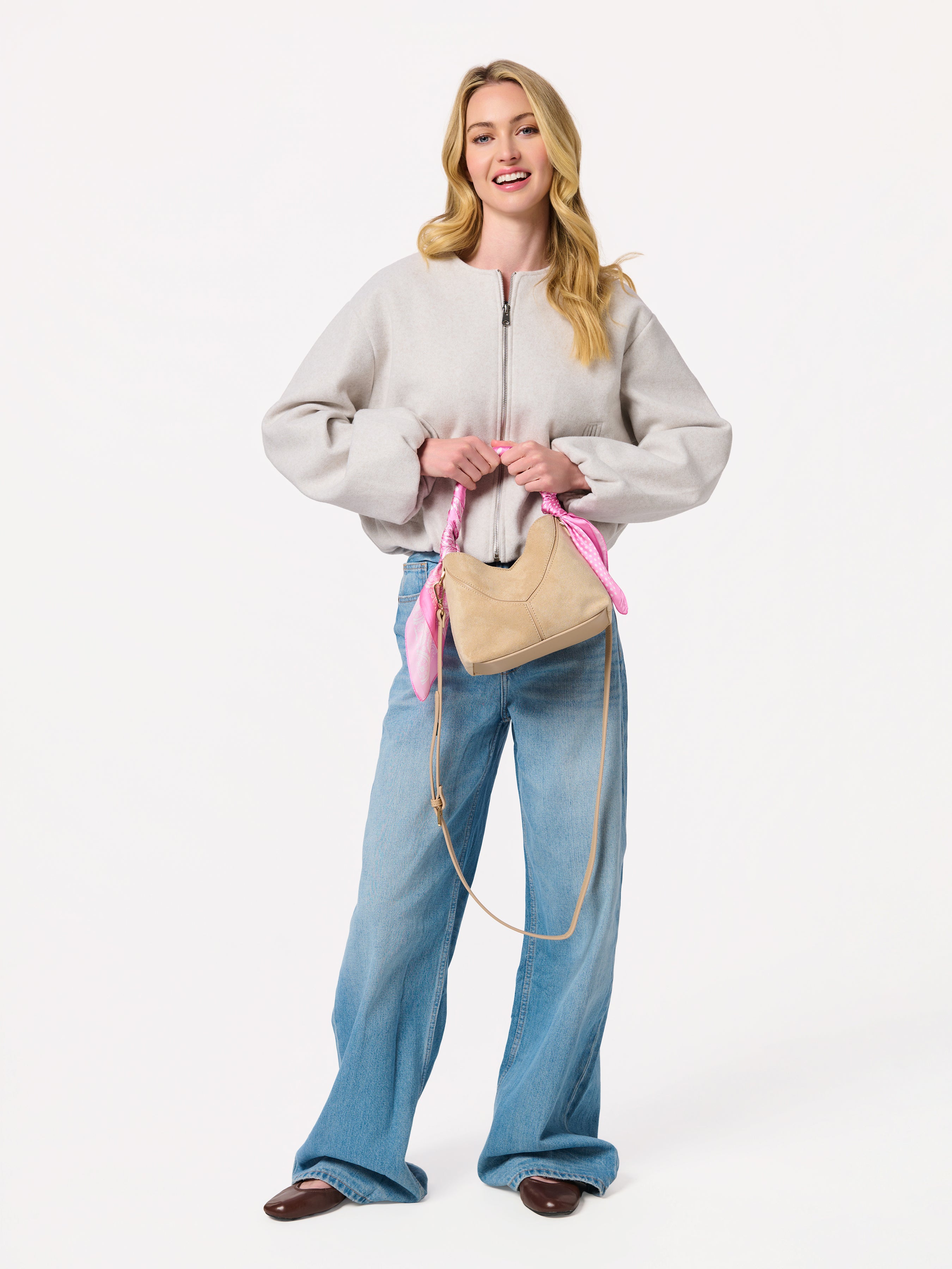 Shiraleah Ava Top Handle Mini Hobo IVORY / OS