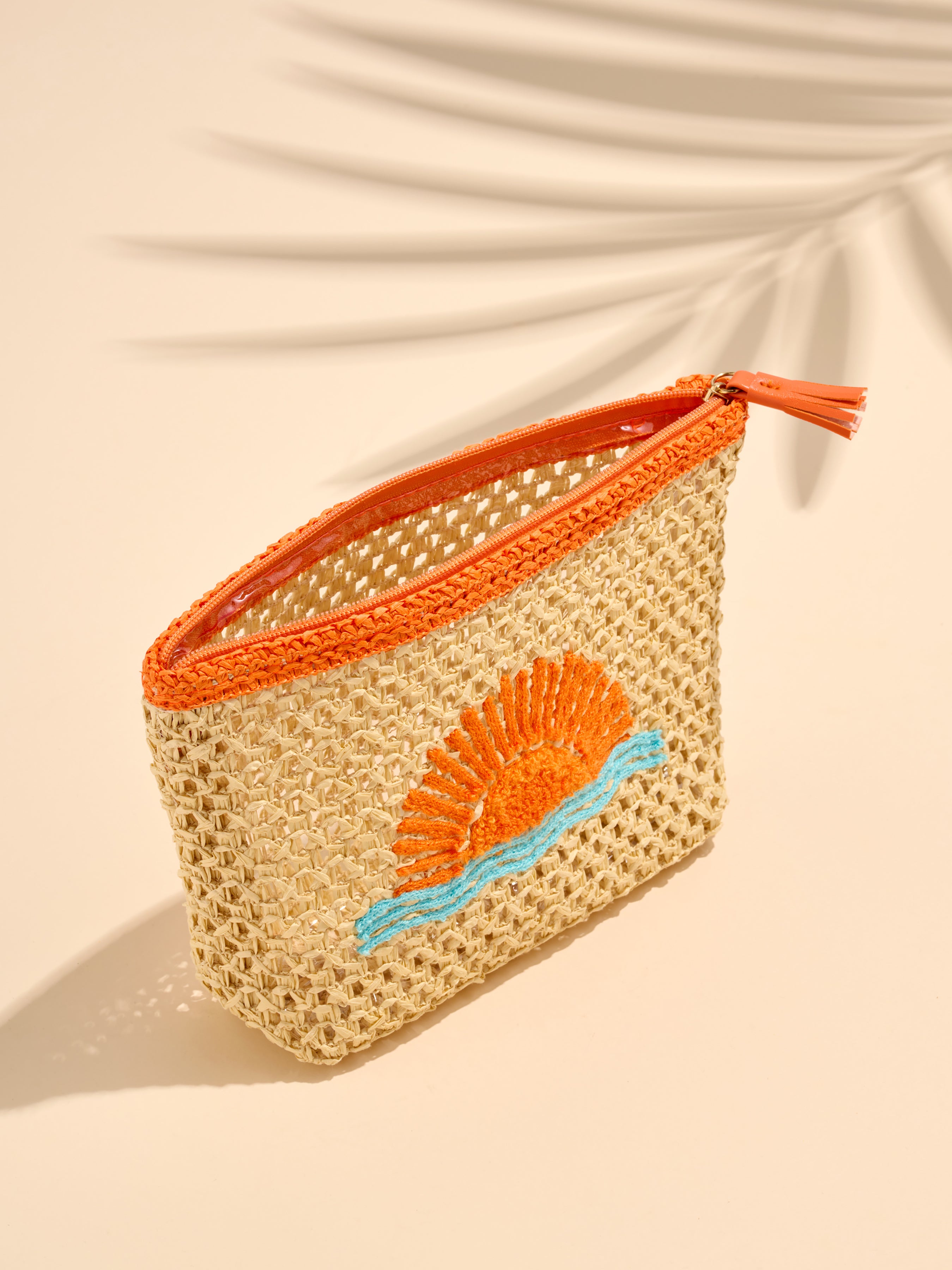 Shiraleah Sunrise Zip Pouch, Natural