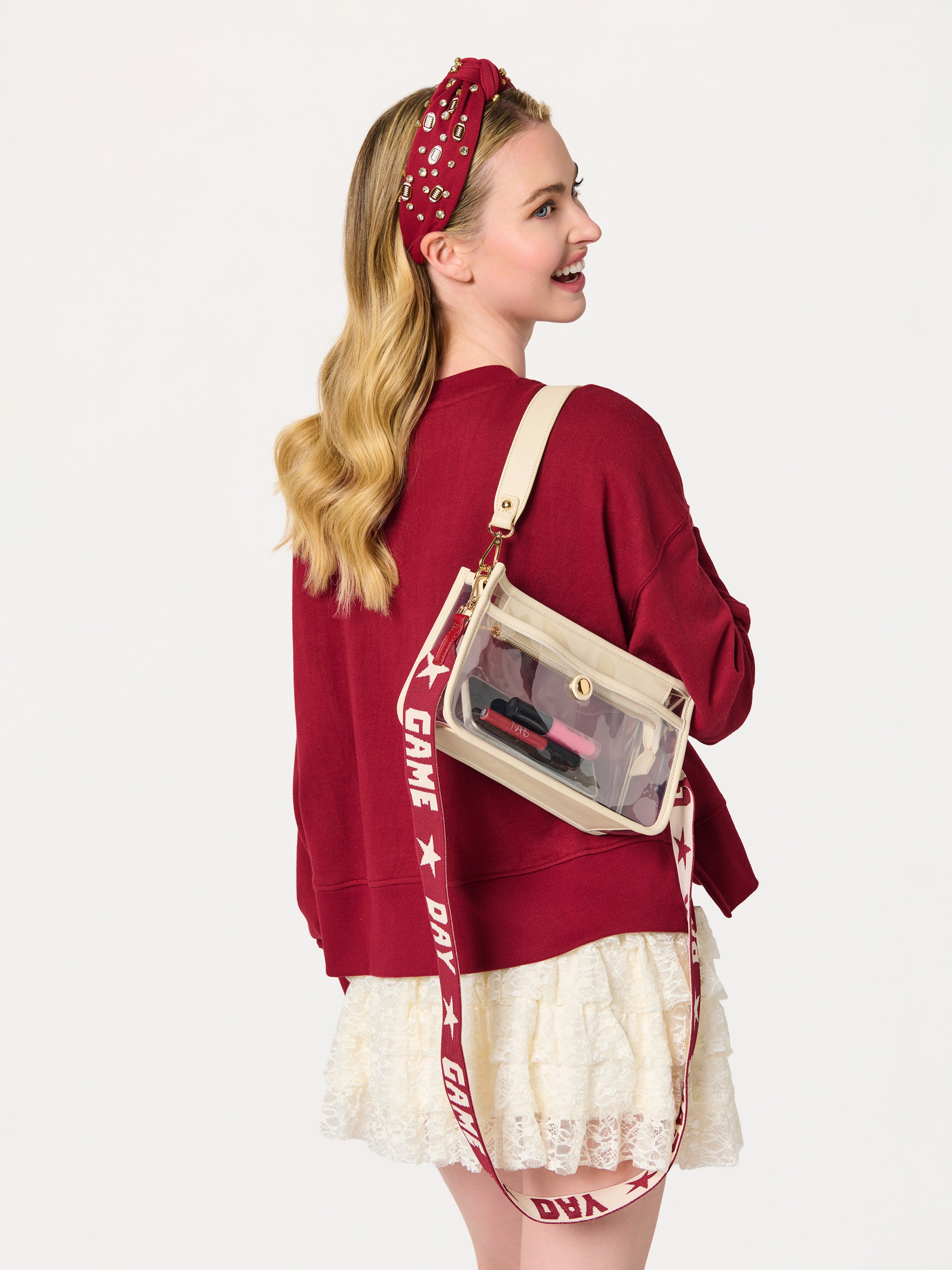 Shiraleah "Game Day" Strap MAROON / OS