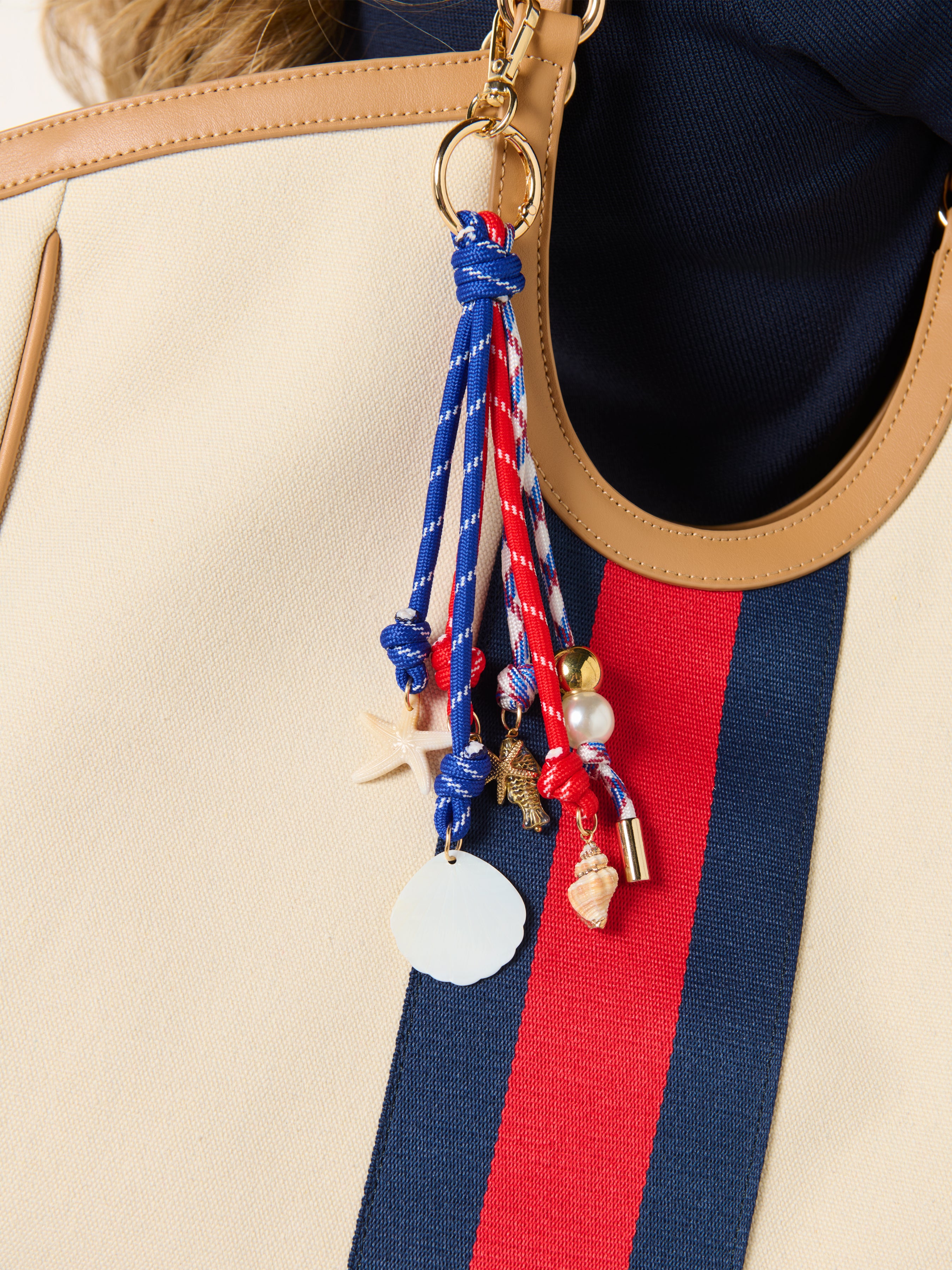 Shiraleah Coastal Bag Charm/Key Ring, Multi