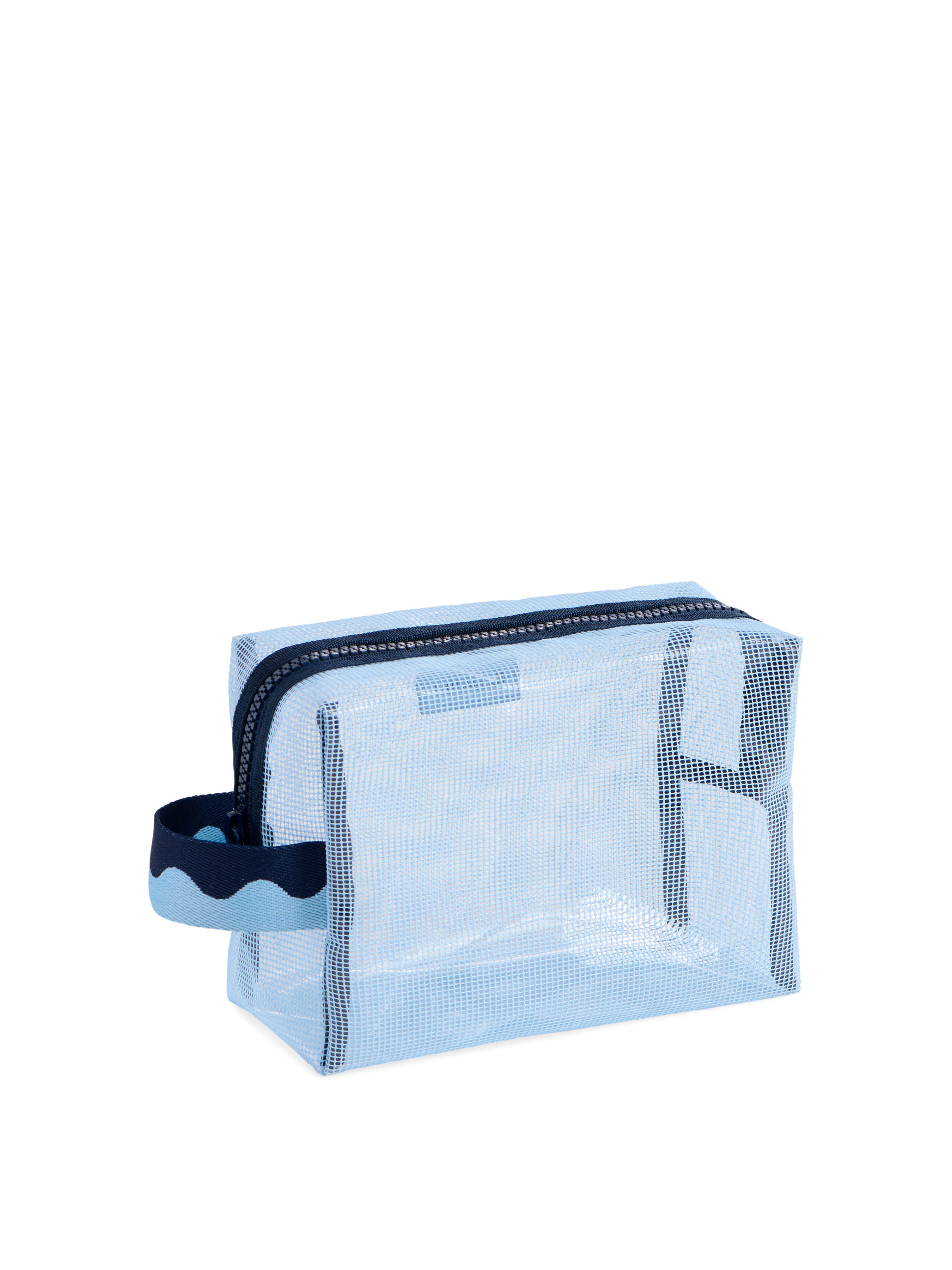 シーチングラミネート　de 30cm zipperグランデポーチの会 Shiraleah Camden Mesh Zip Pouch