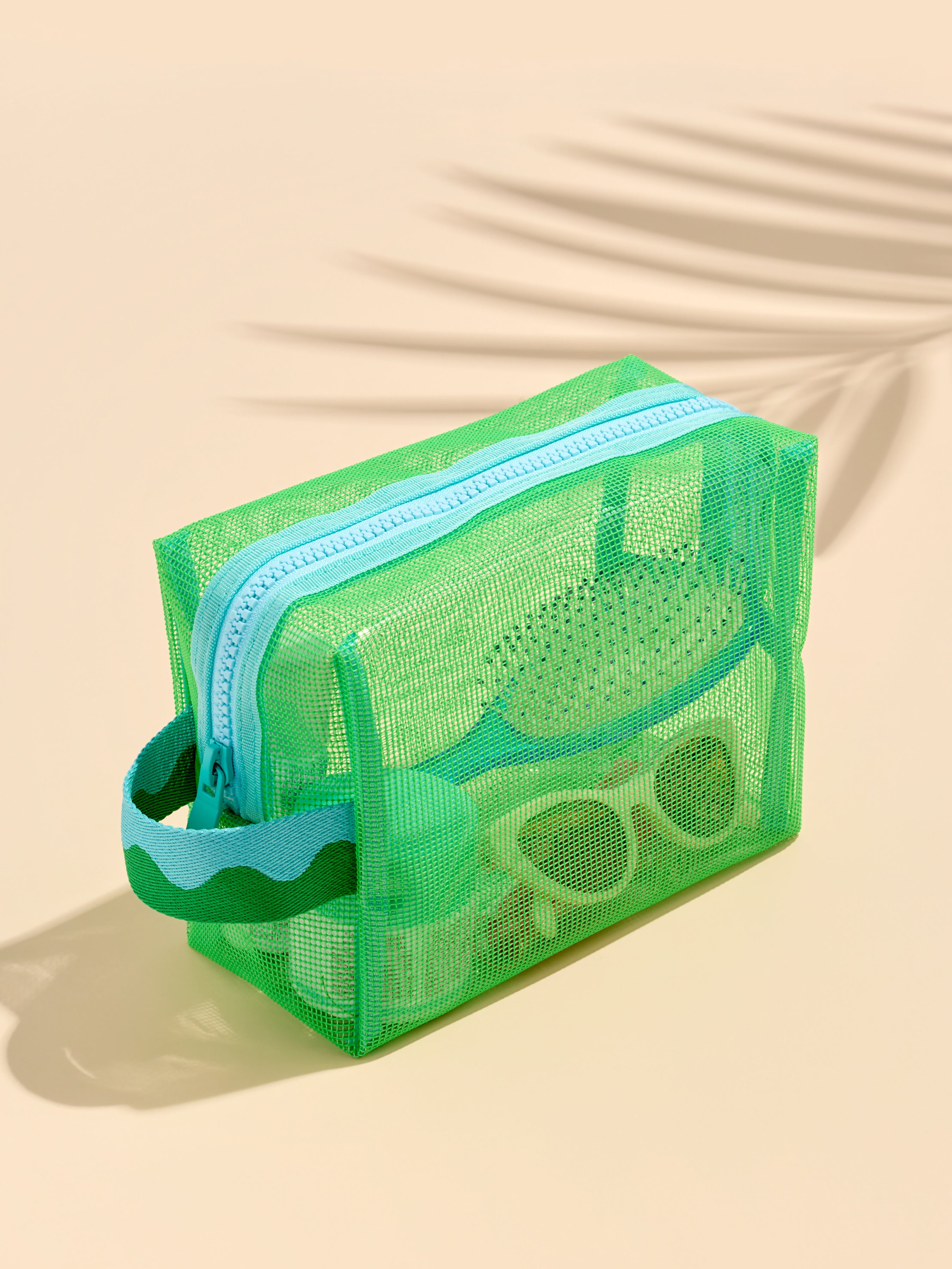 Shiraleah Camden Mesh Zip Pouch GREEN