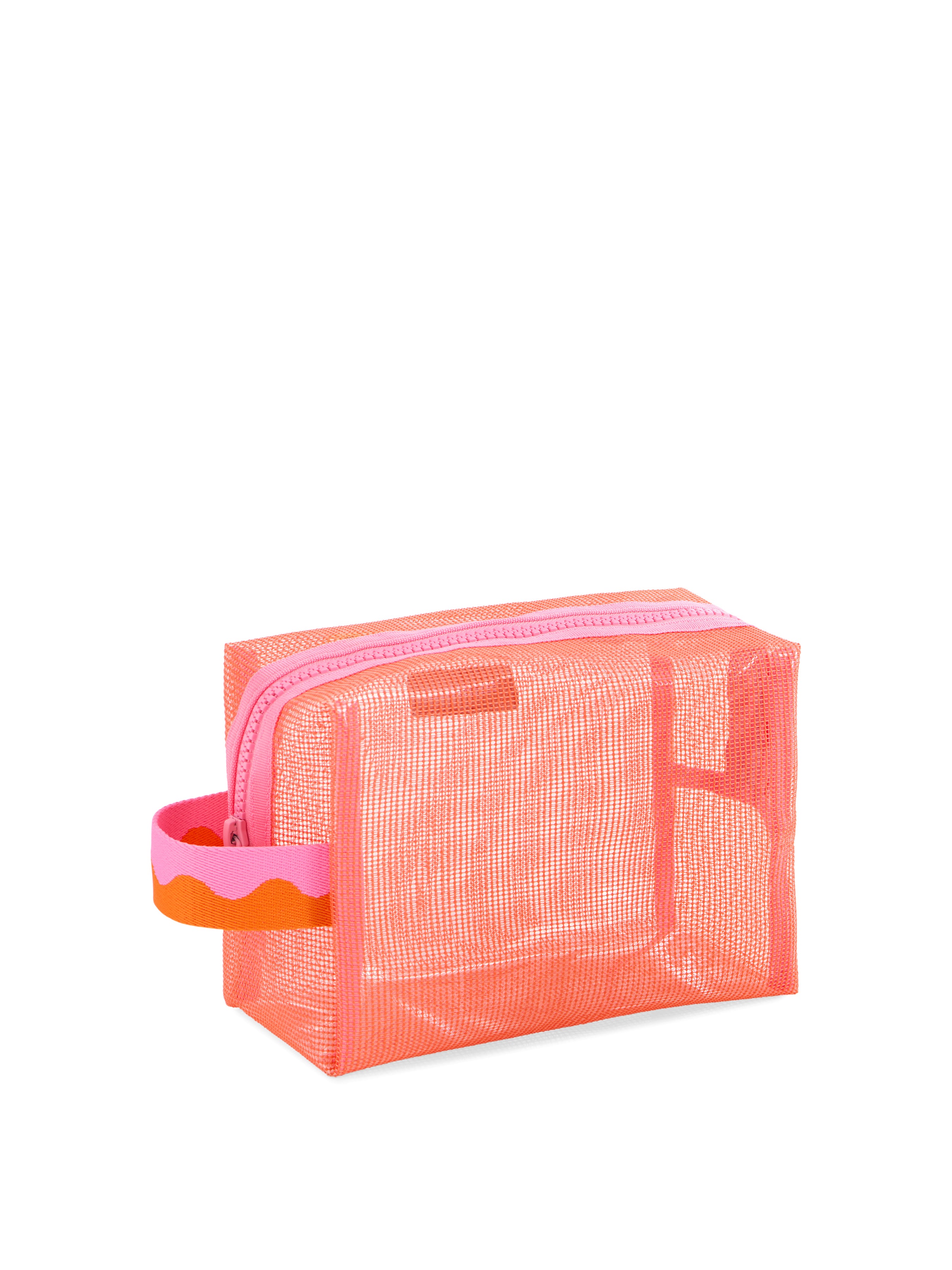 Shiraleah Camden Mesh Zip Pouch ORANGE