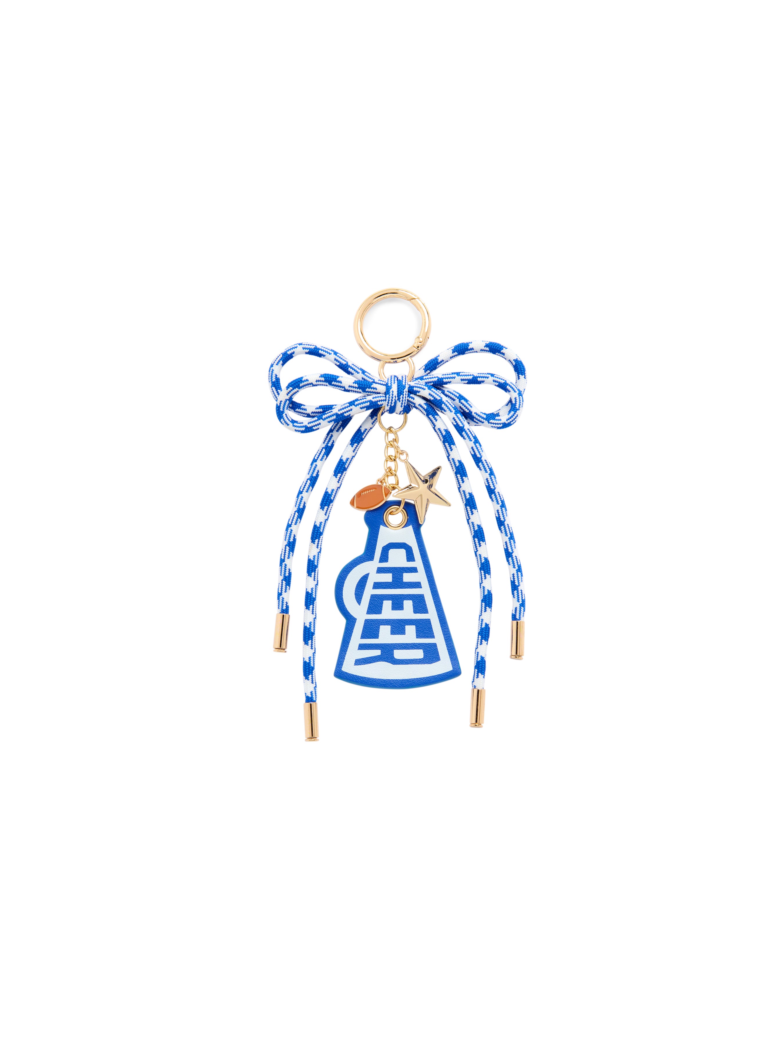 Shiraleah "Cheer" Gameday Bag Charm/Key Ring BLUE / OS
