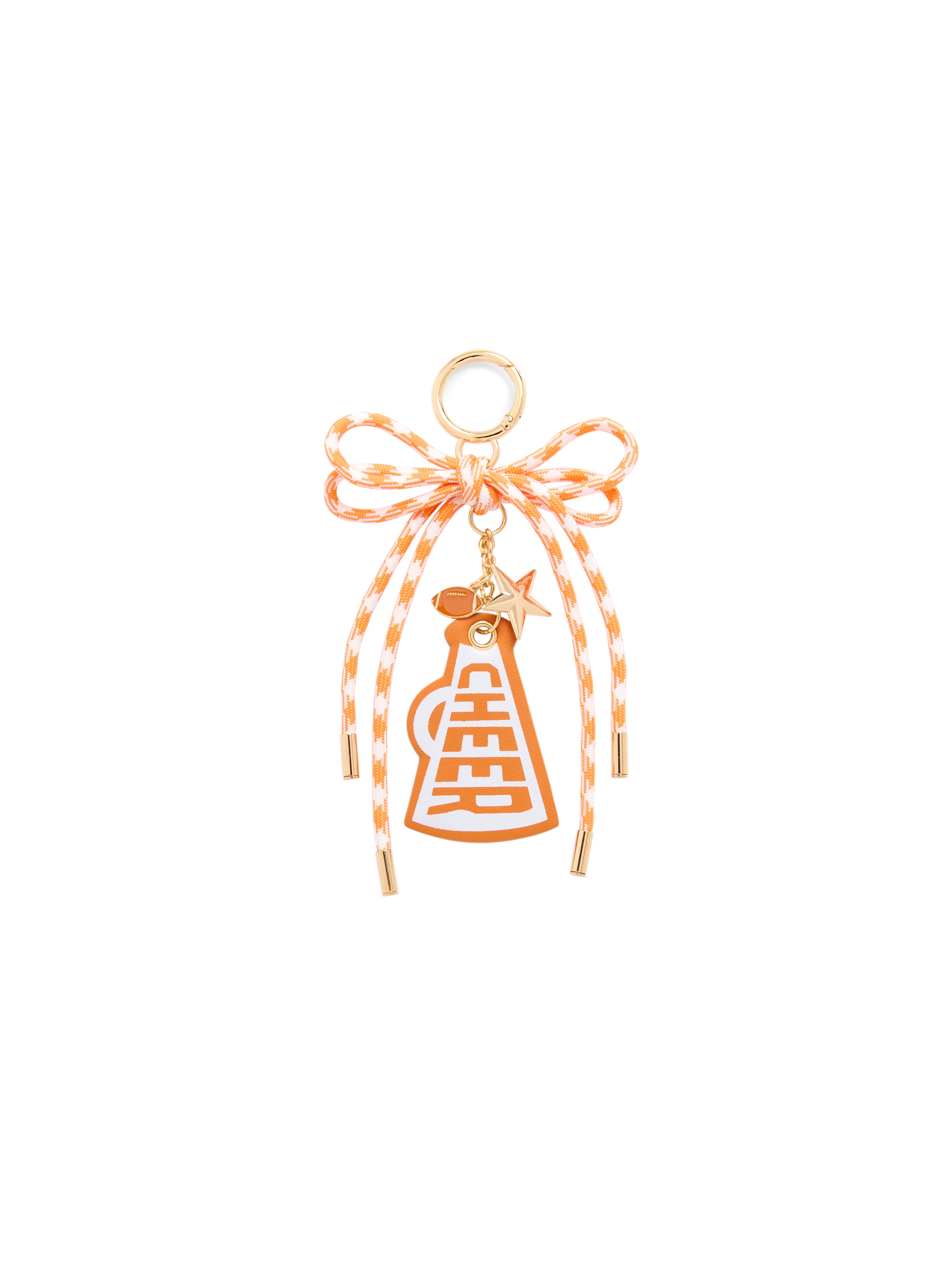 Shiraleah "Cheer" Gameday Bag Charm/Key Ring BURNT ORANGE / OS