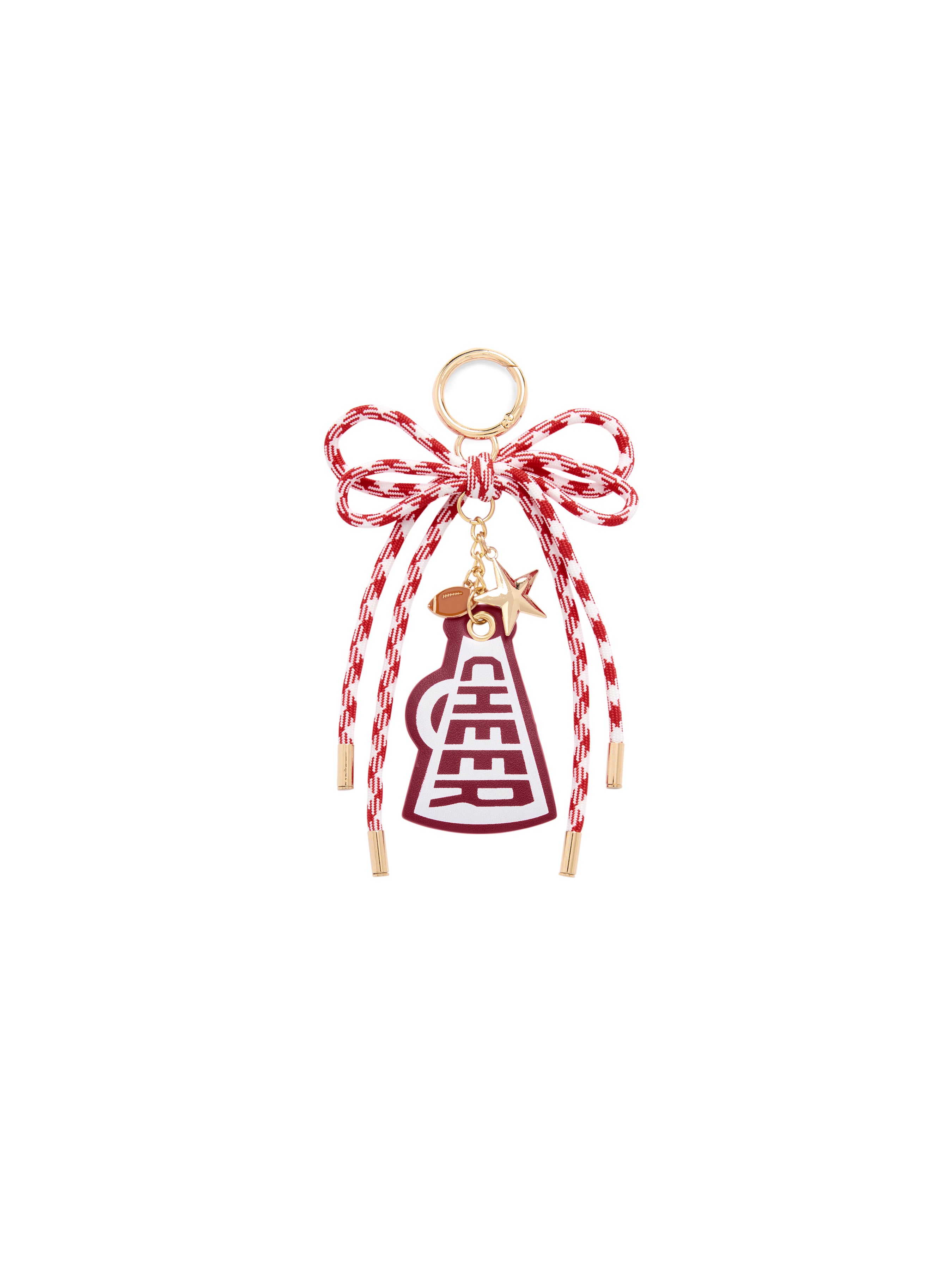 Shiraleah "Cheer" Gameday Bag Charm/Key Ring MAROON / OS