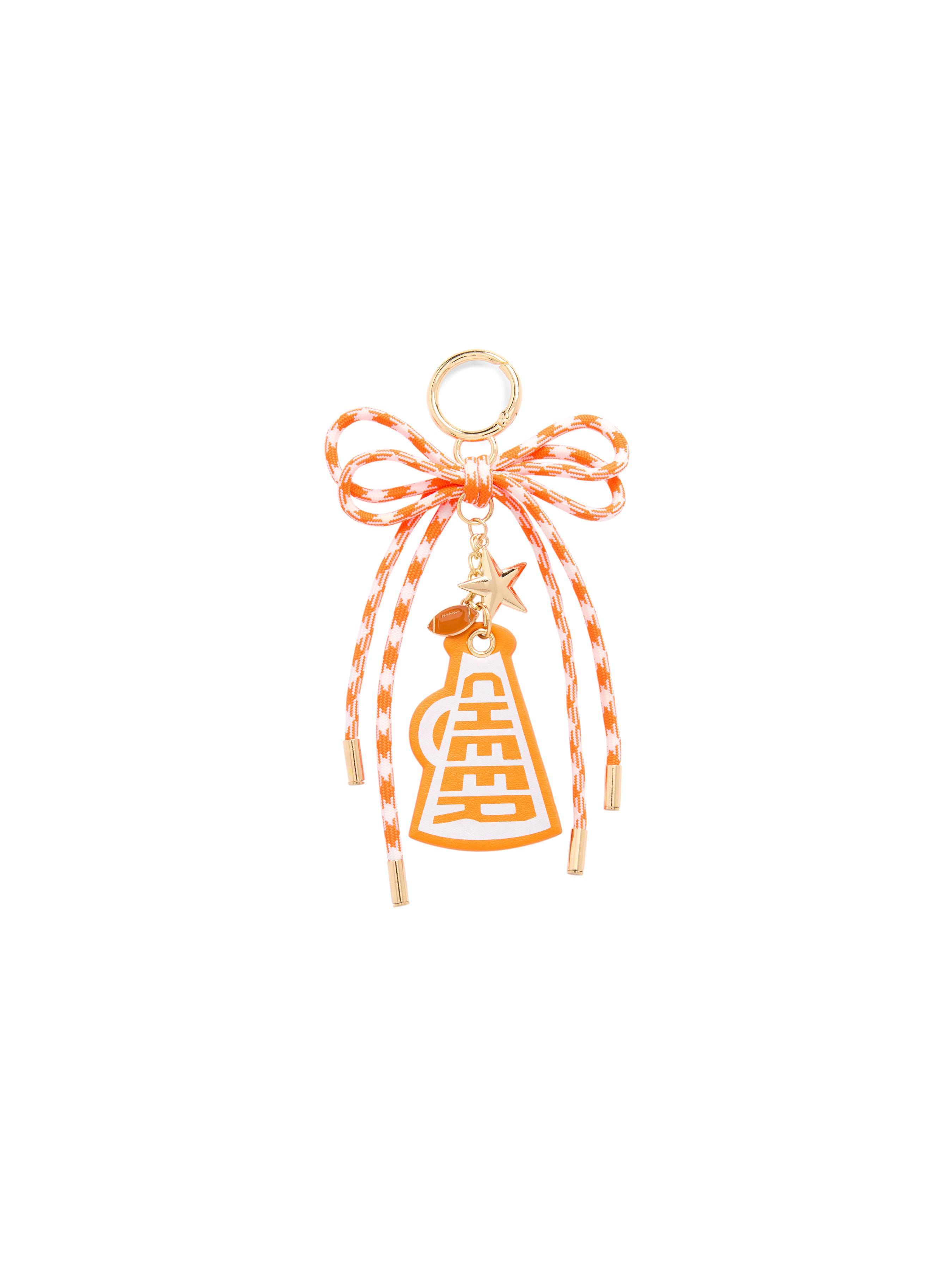 Shiraleah "Cheer" Gameday Bag Charm/Key Ring ORANGE / OS