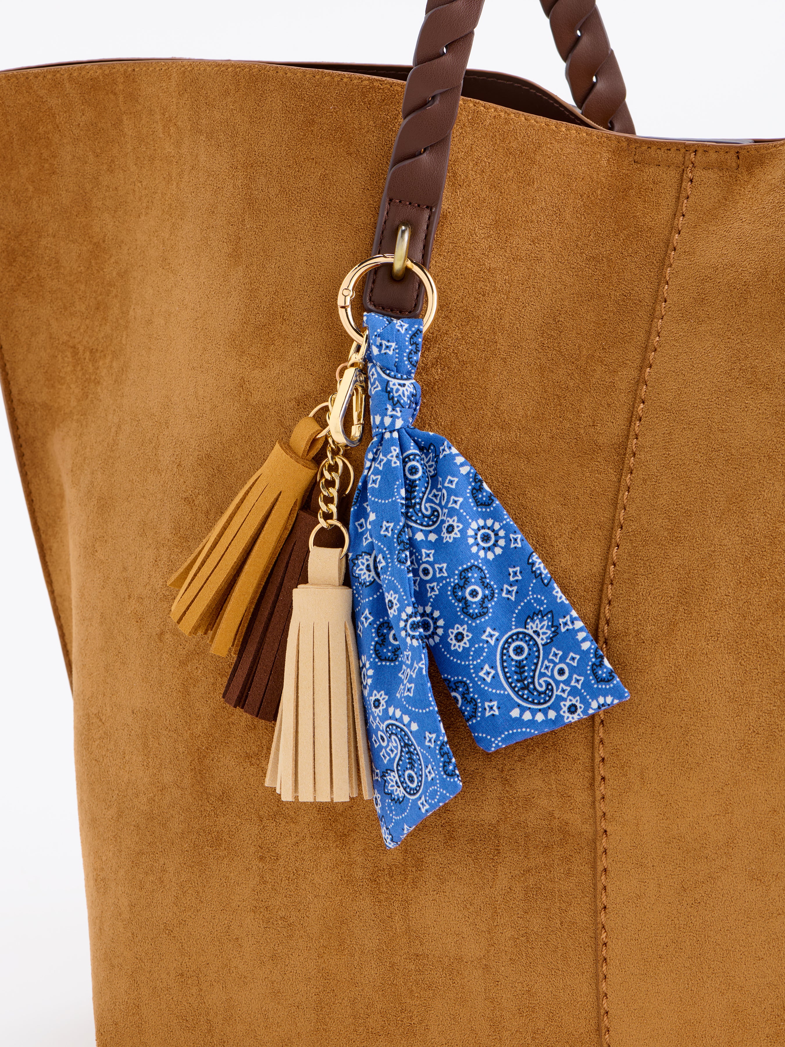 Shiraleah Paisley Bag Charm/Key Ring BLUE / OS