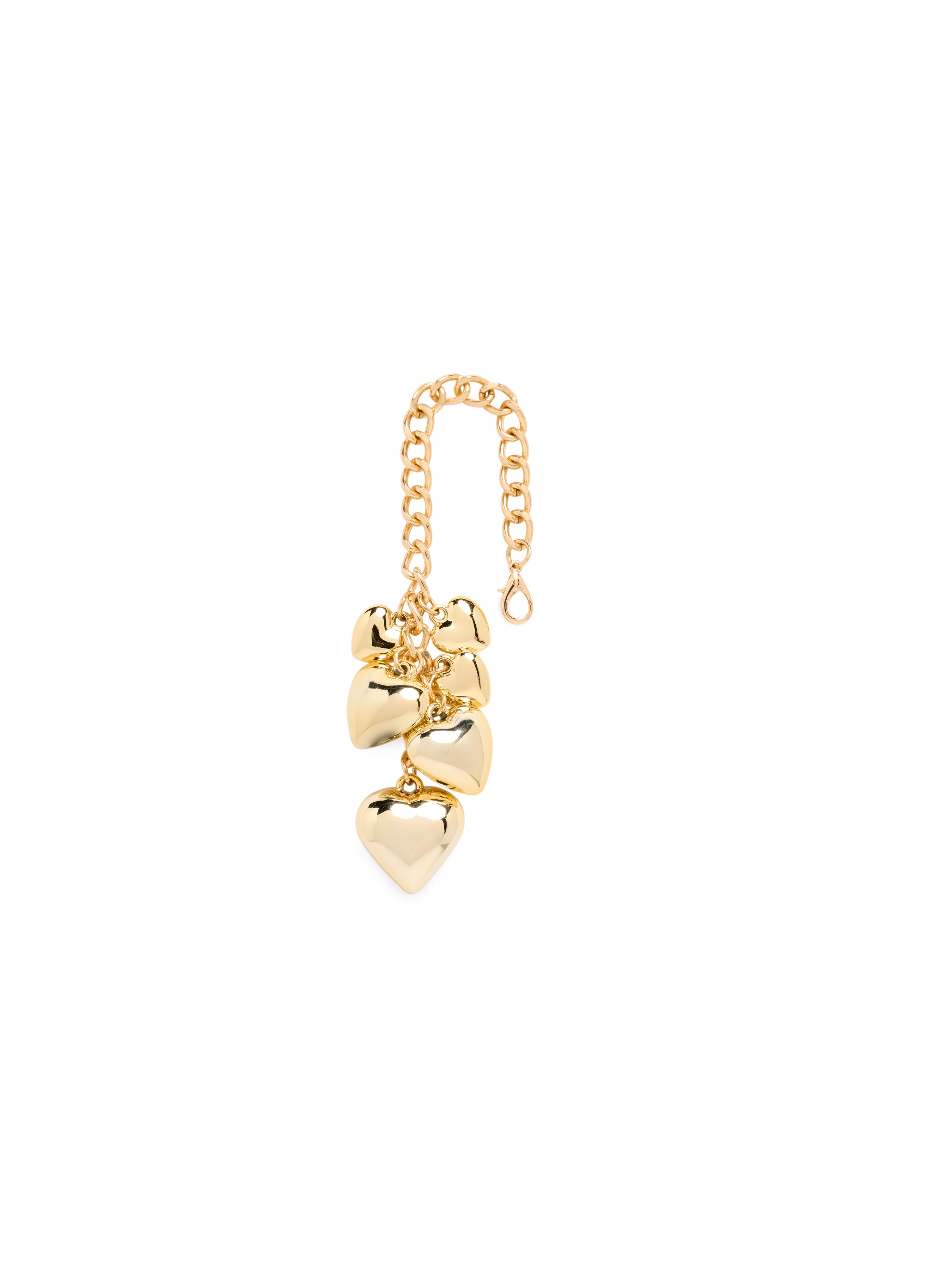 Shiraleah Hearts Bag Charm, Gold