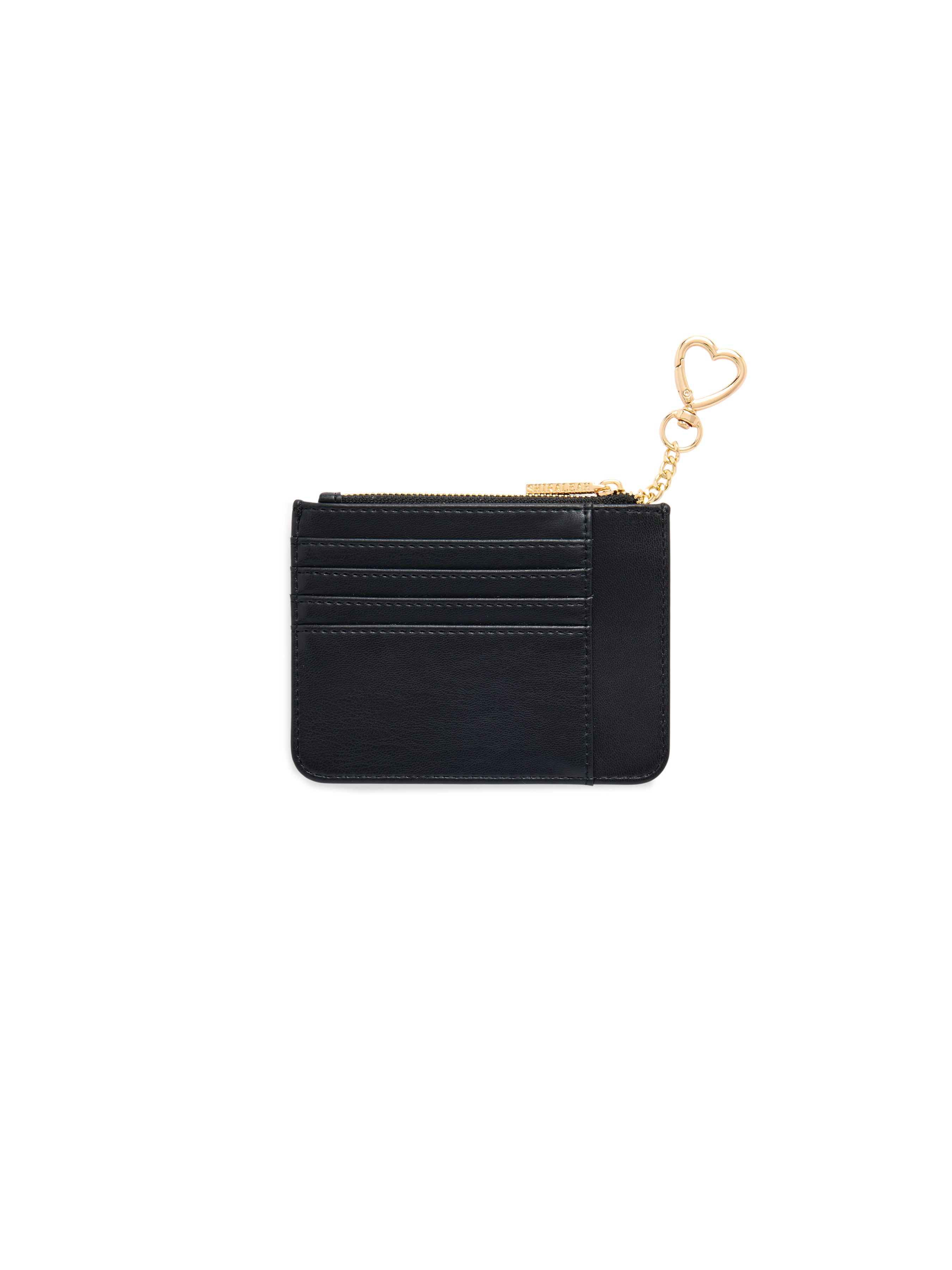 Shiraleah Hearts Card Case BLACK / OS