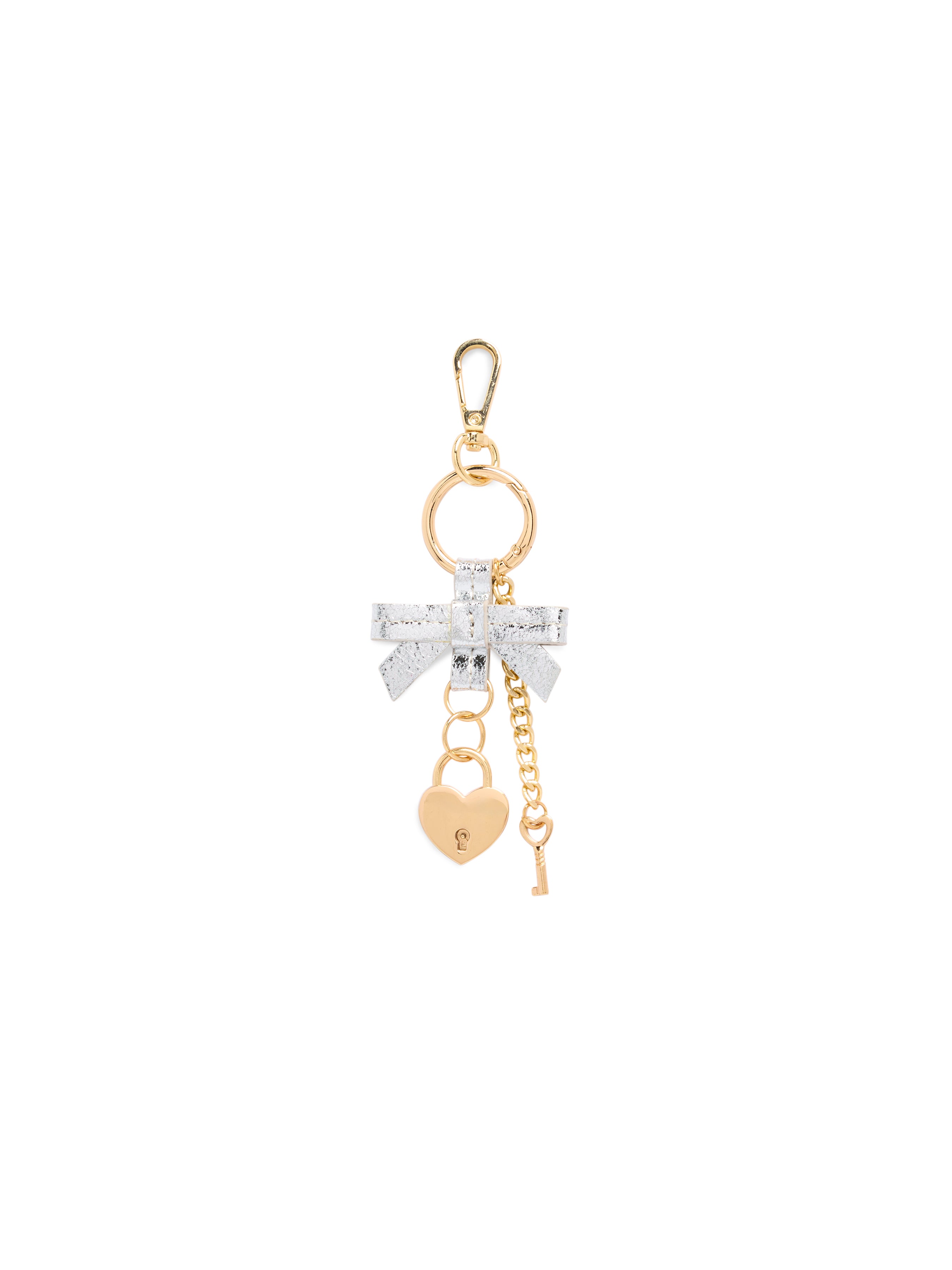 Shiraleah Heart Locket Bag Charm/Key Ring SILVER / OS