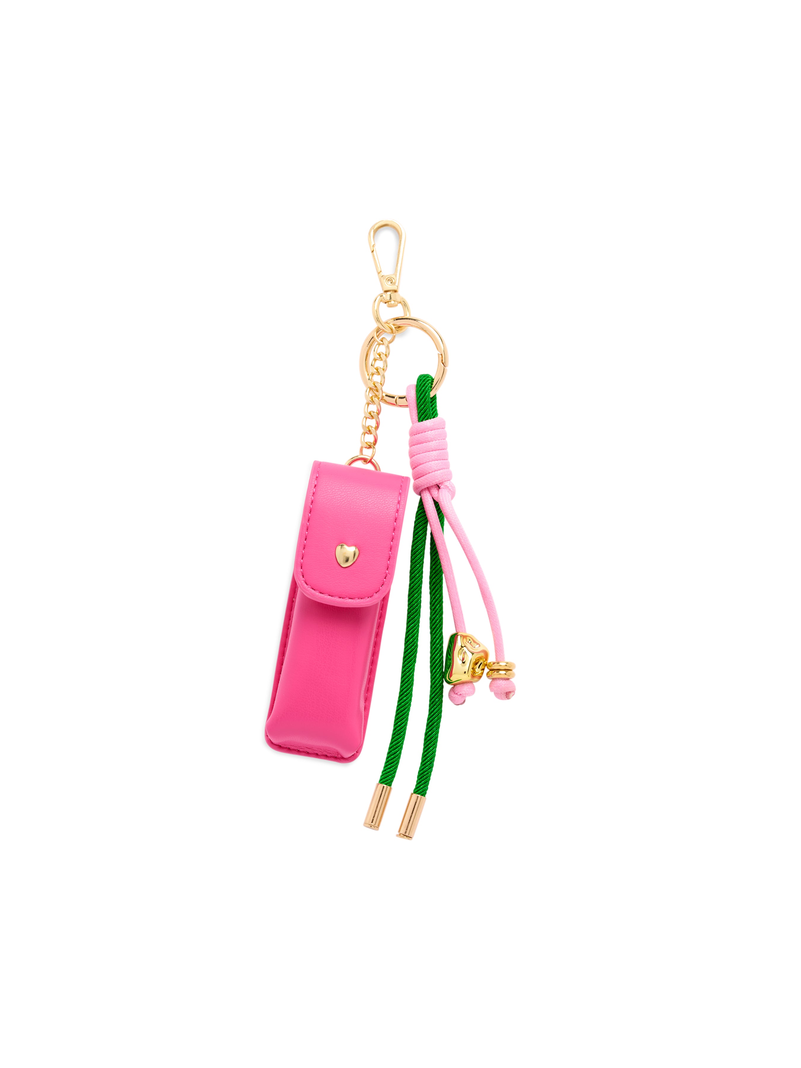 Shiraleah Lipstick Case Bag Charm/Key Ring PINK / OS