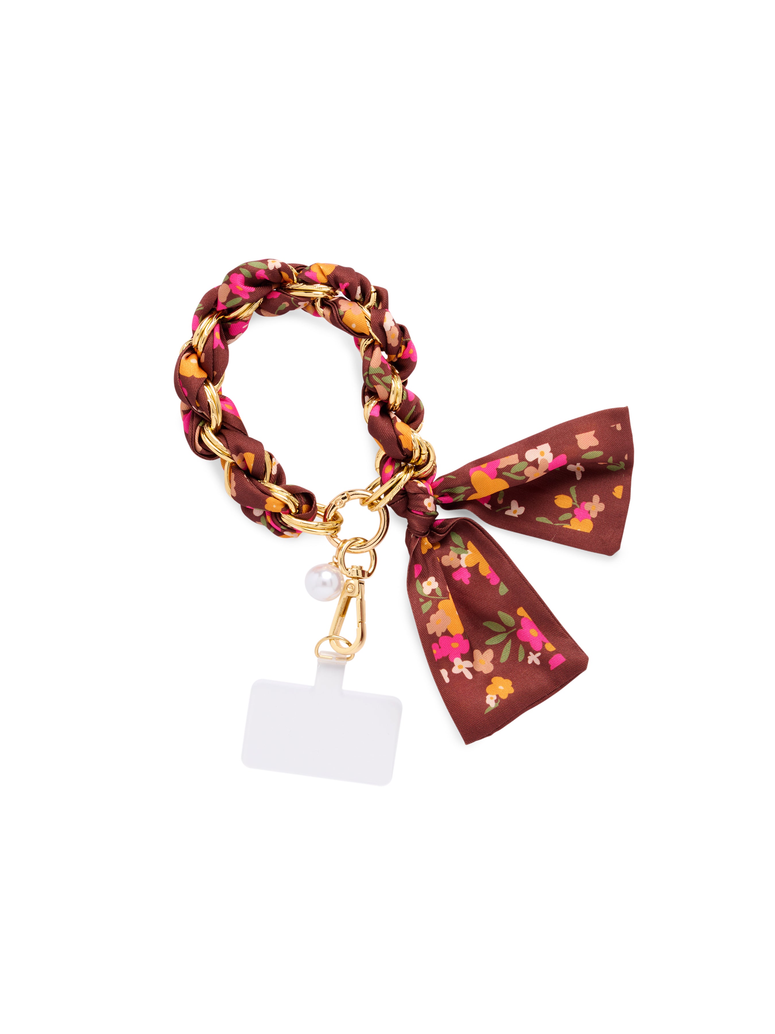 Shiraleah Flower Phone Wristlet BROWN / OS
