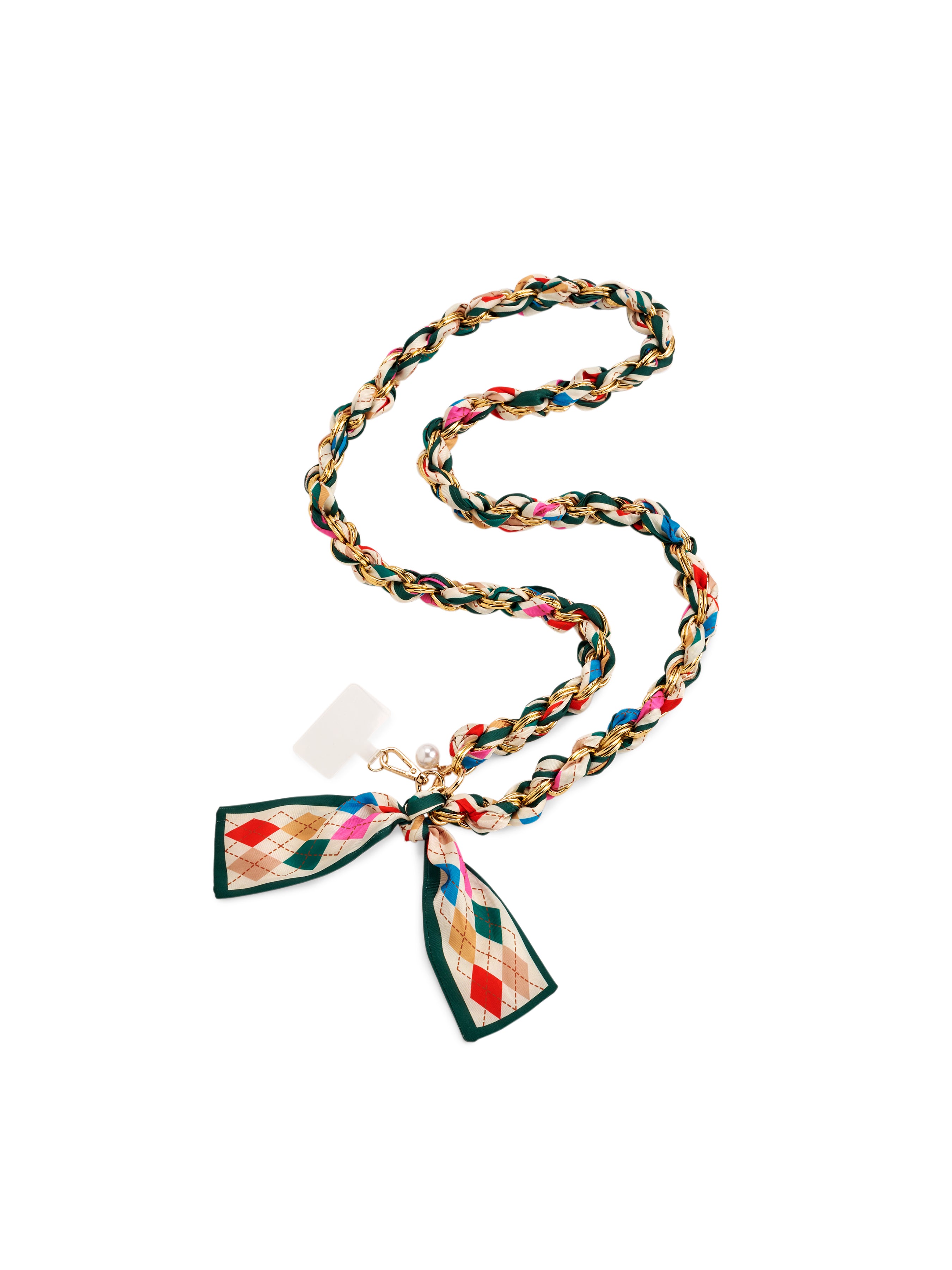 Shiraleah Argyle Cross-Body Phone Chain, Multi