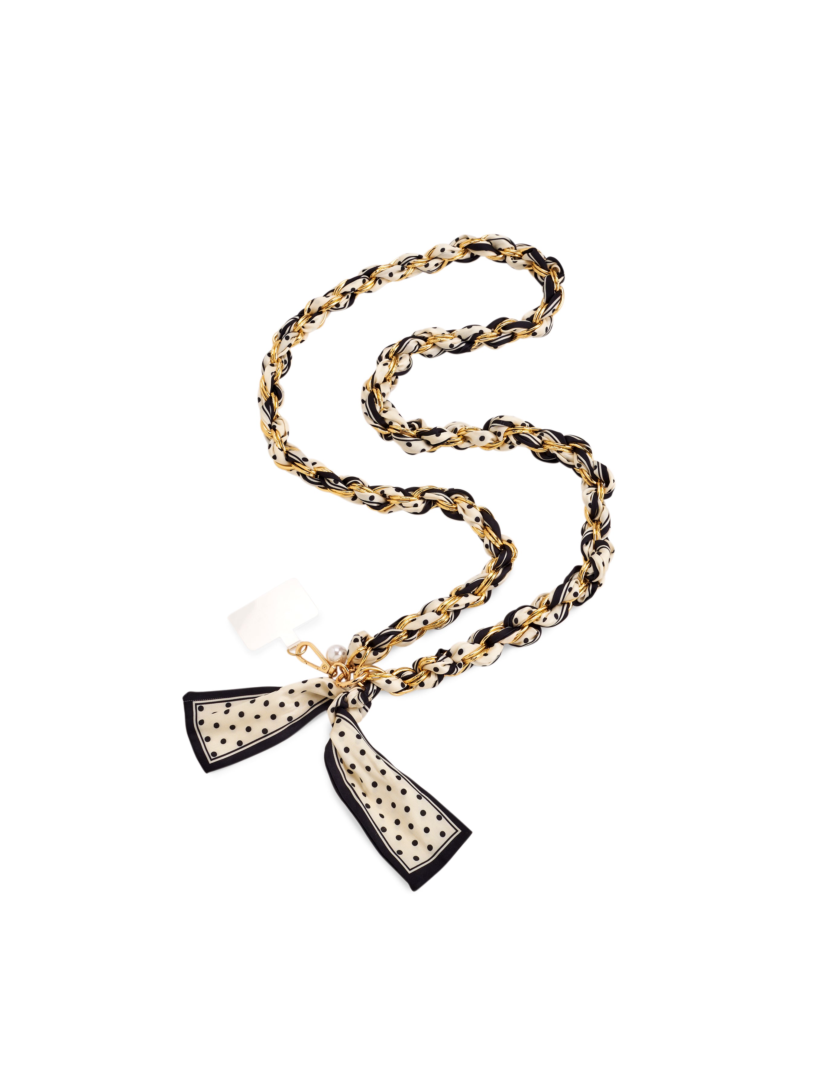 Shiraleah Dots Cross-Body Phone Chain BLACK / OS