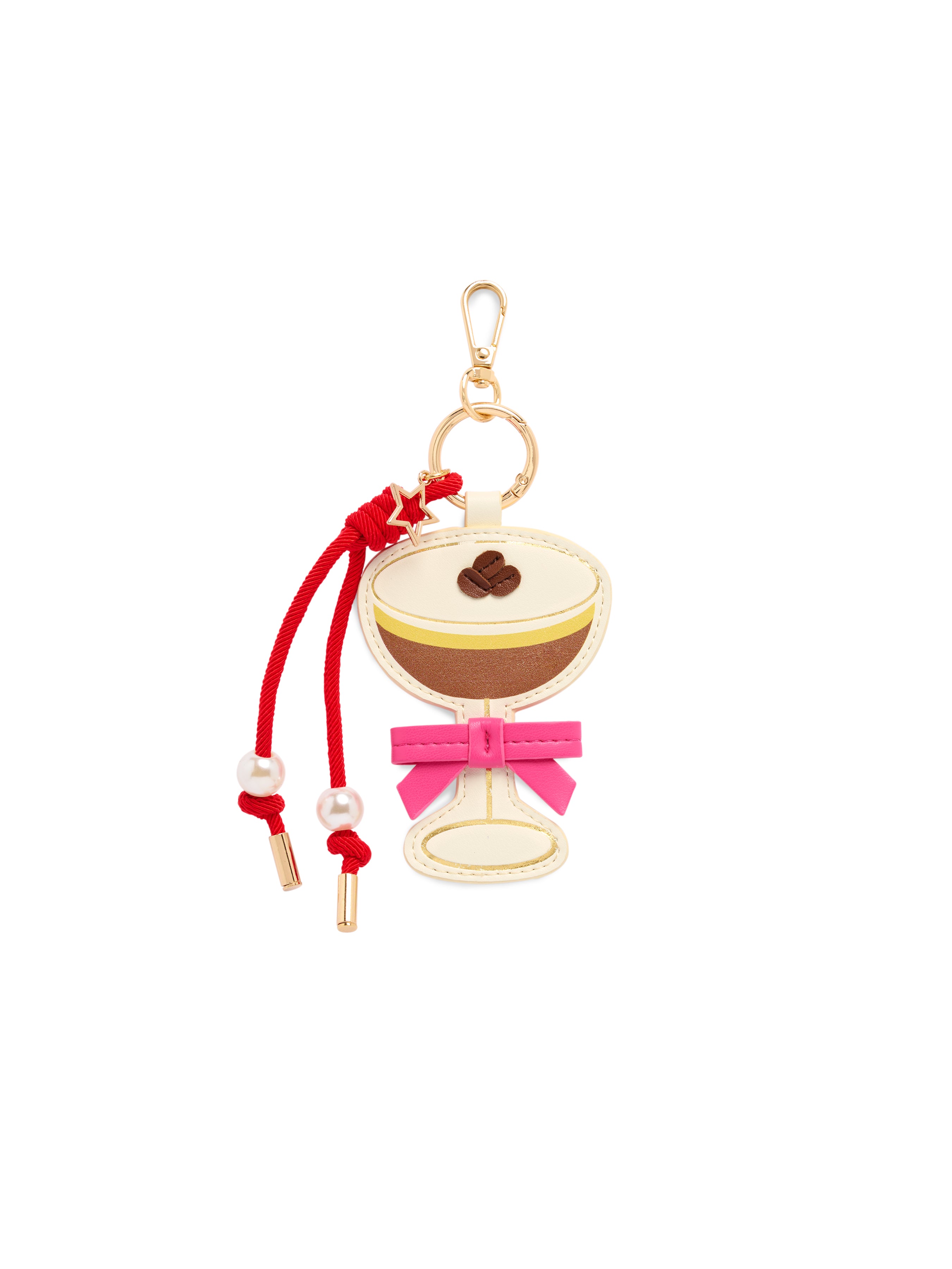Shiraleah Espresso Martini Bag Charm/Key Ring, Multi