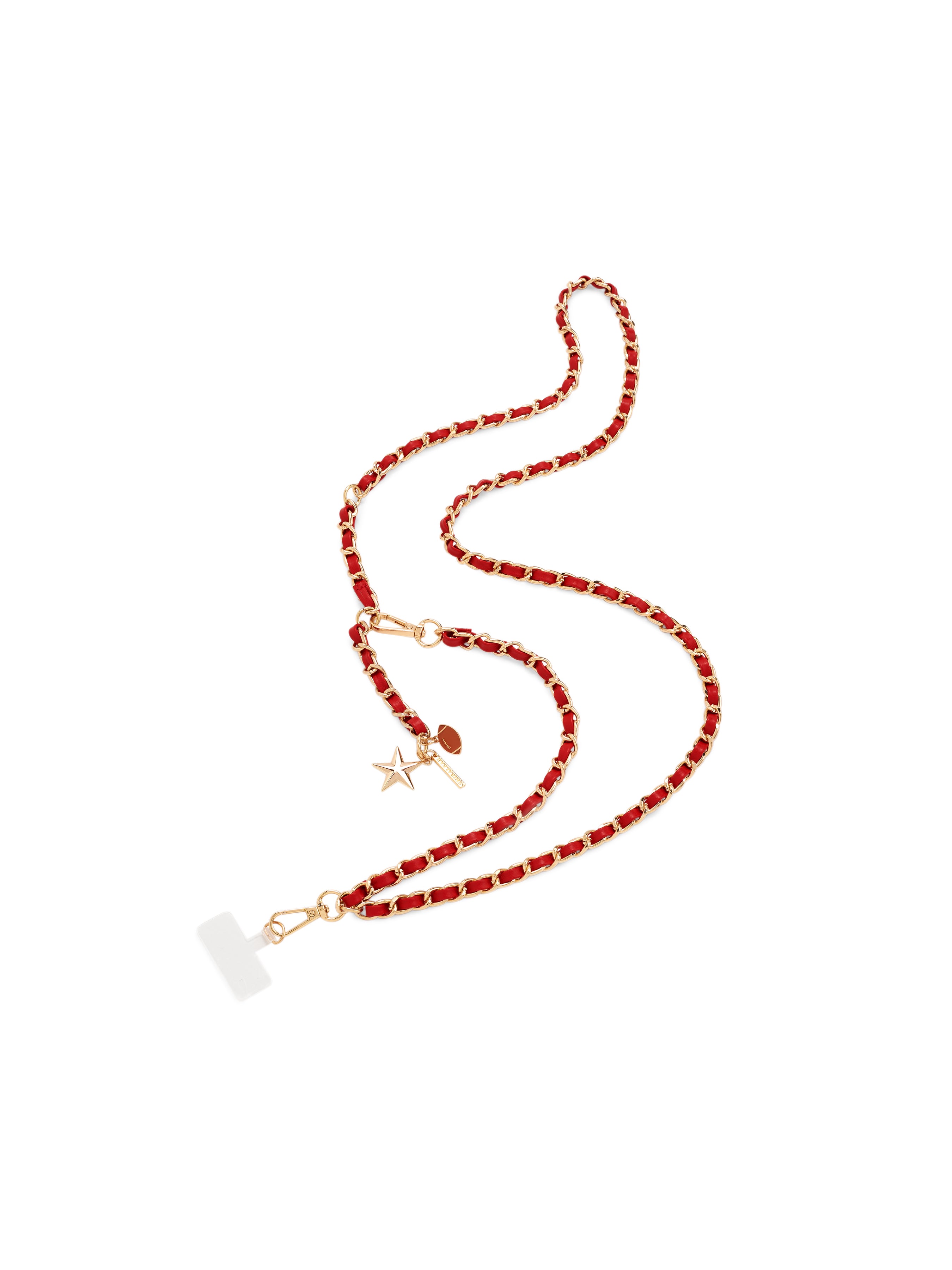 Shiraleah Taylor Cross-Body Phone Chain RED / OS