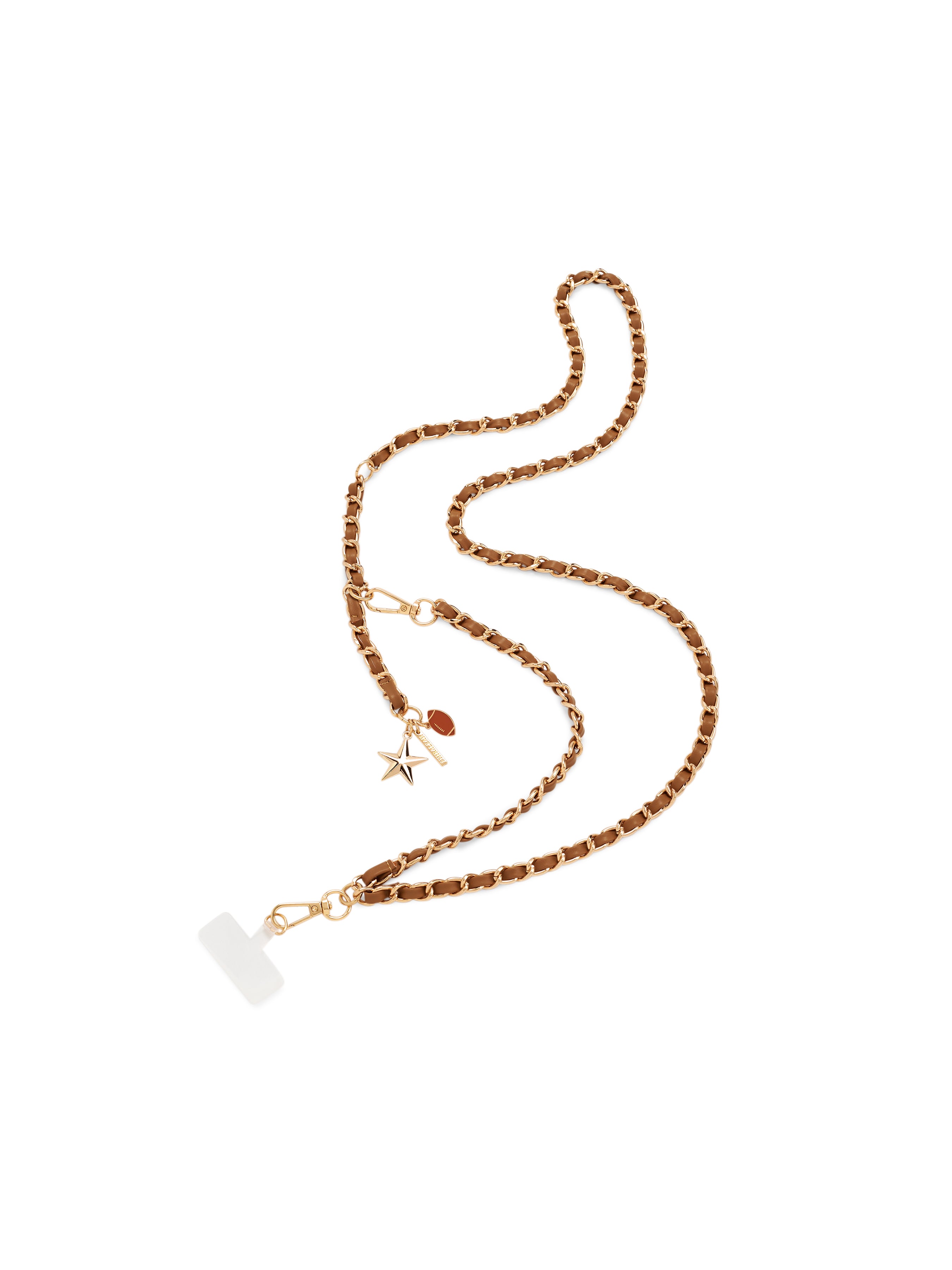 Shiraleah Taylor Cross-Body Phone Chain TAN / OS