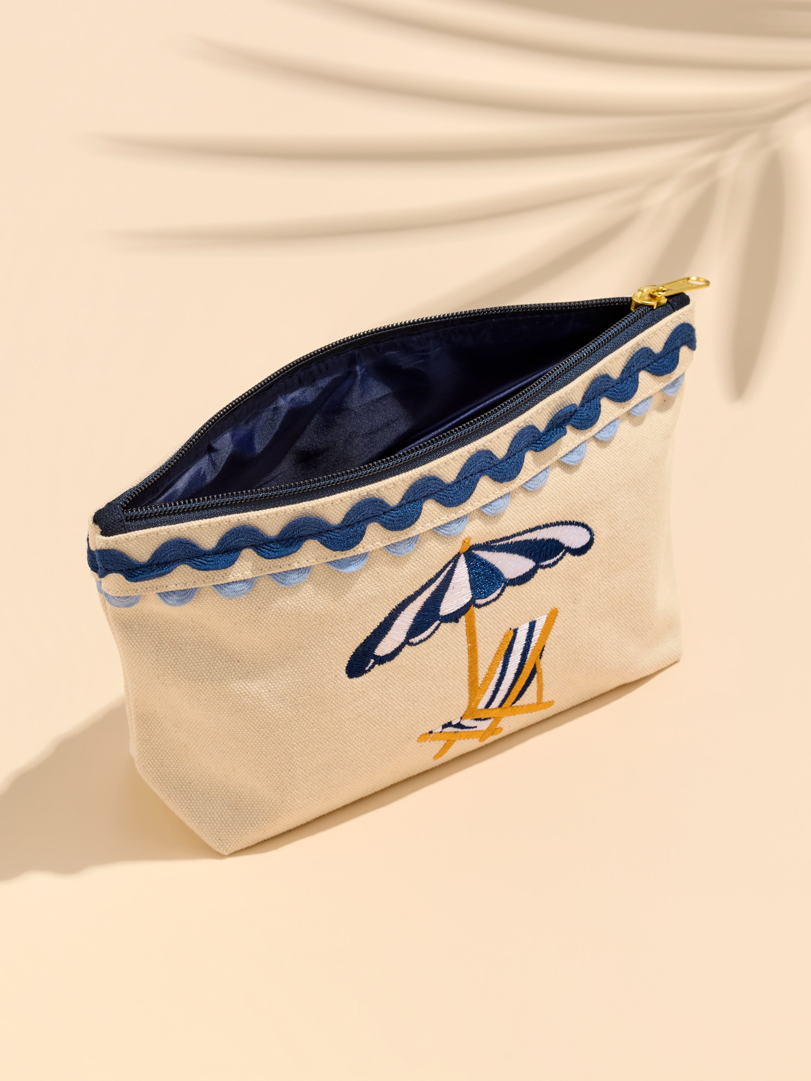 Shiraleah Poppy Zip Pouch BLUE