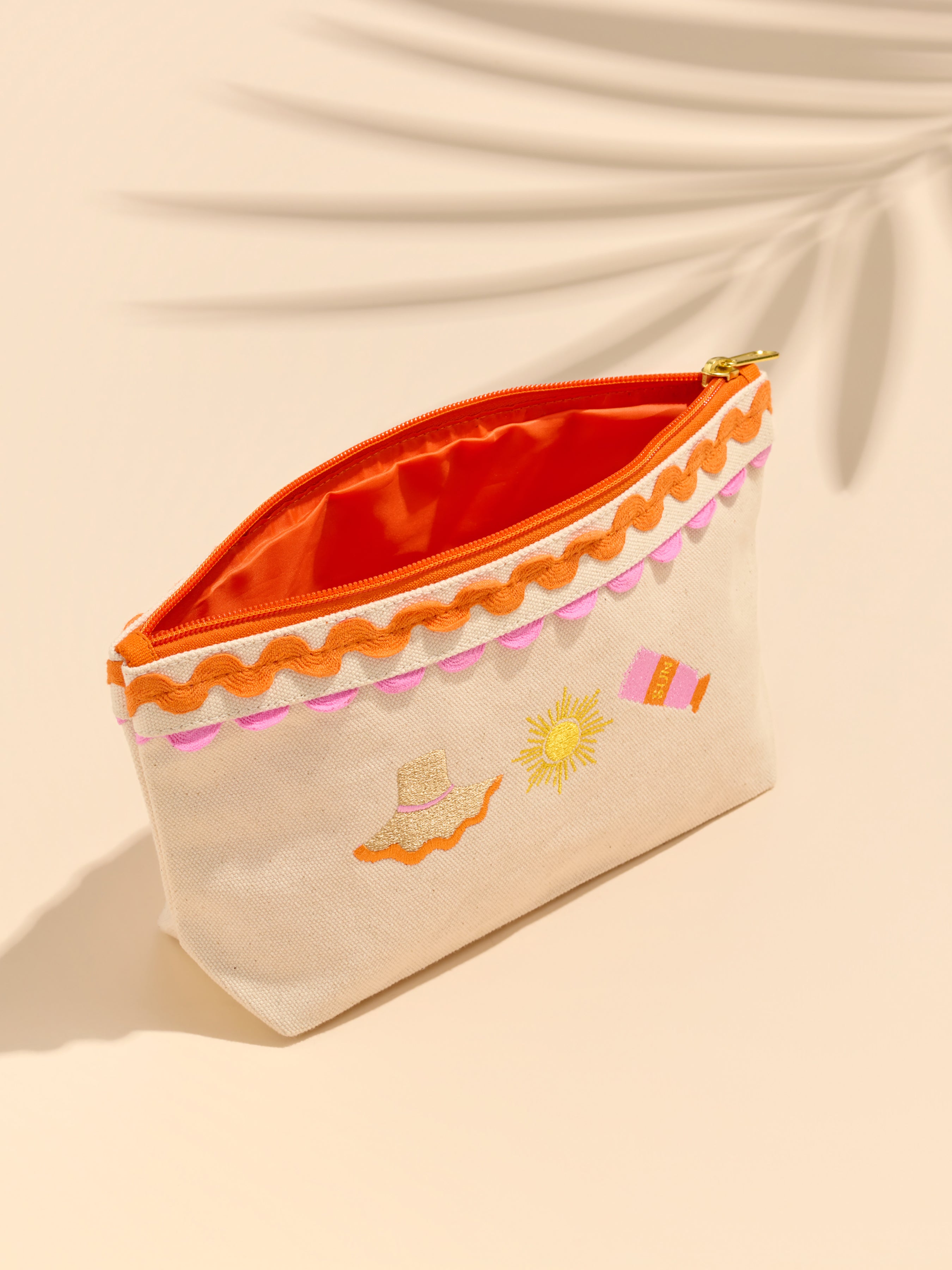 Shiraleah Poppy Zip Pouch ORANGE