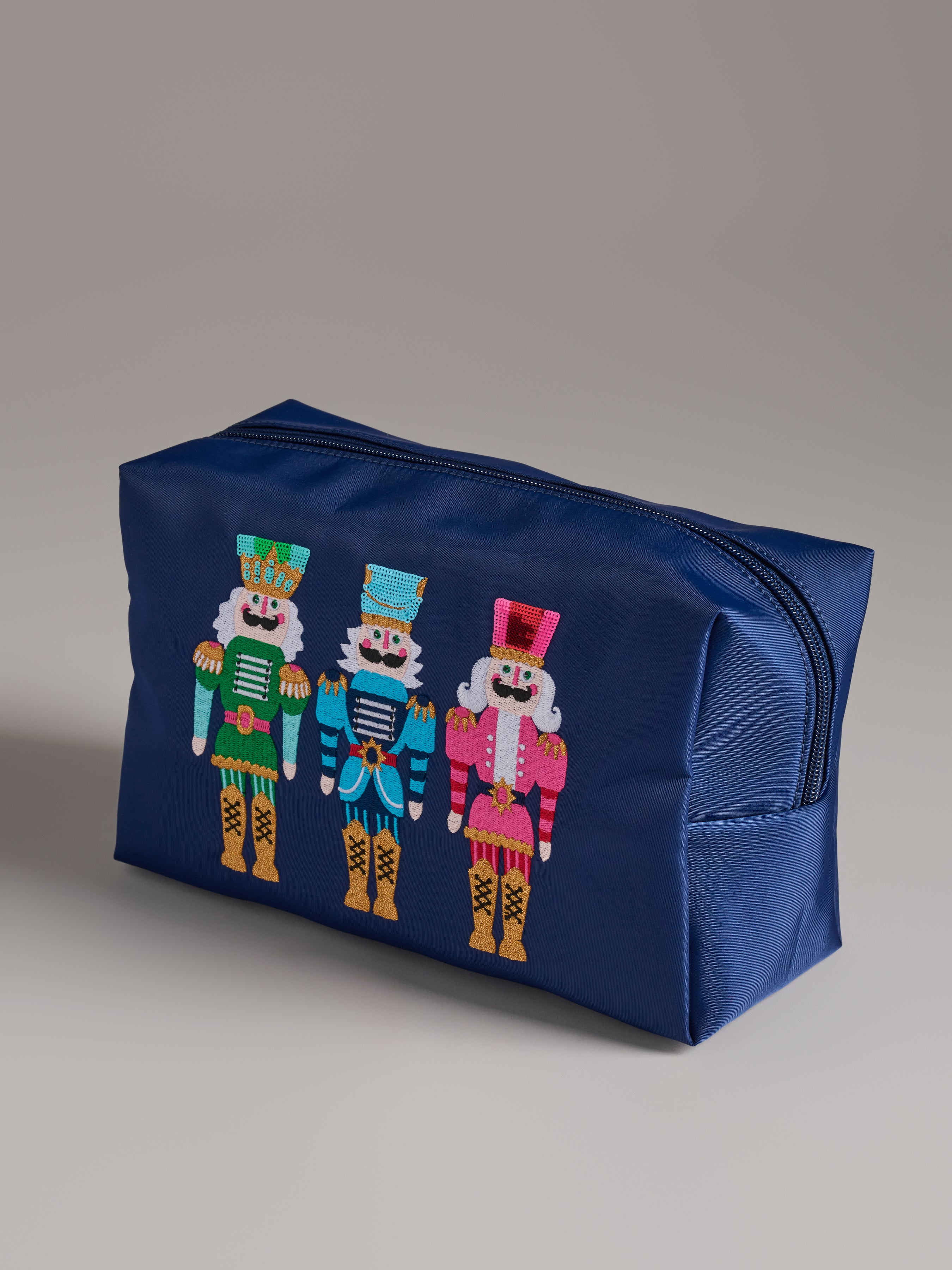 Shiraleah Cara Nutcracker Zip Pouch, Navy