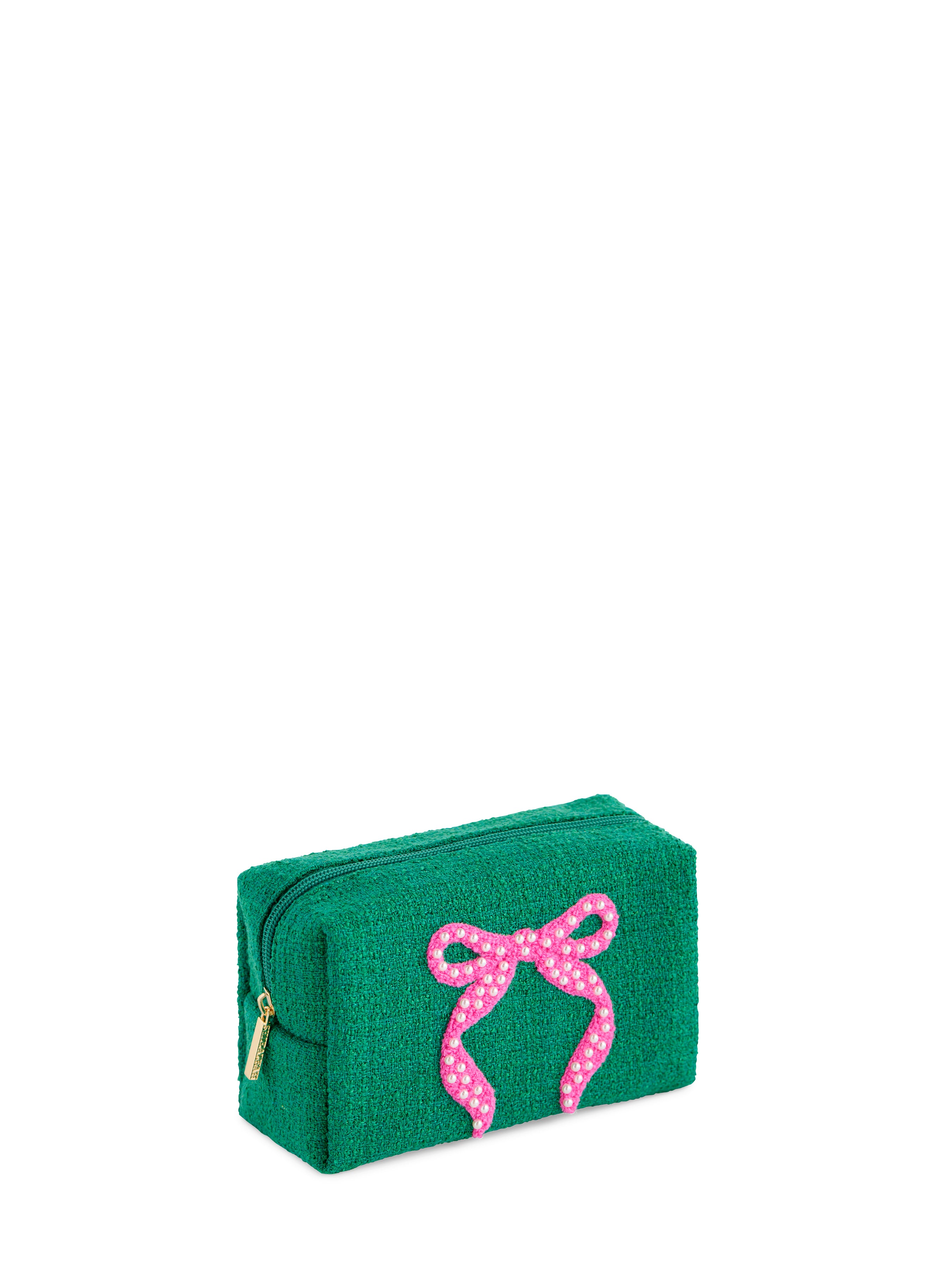 Shiraleah Mara Bow Small Zip Pouch, Green