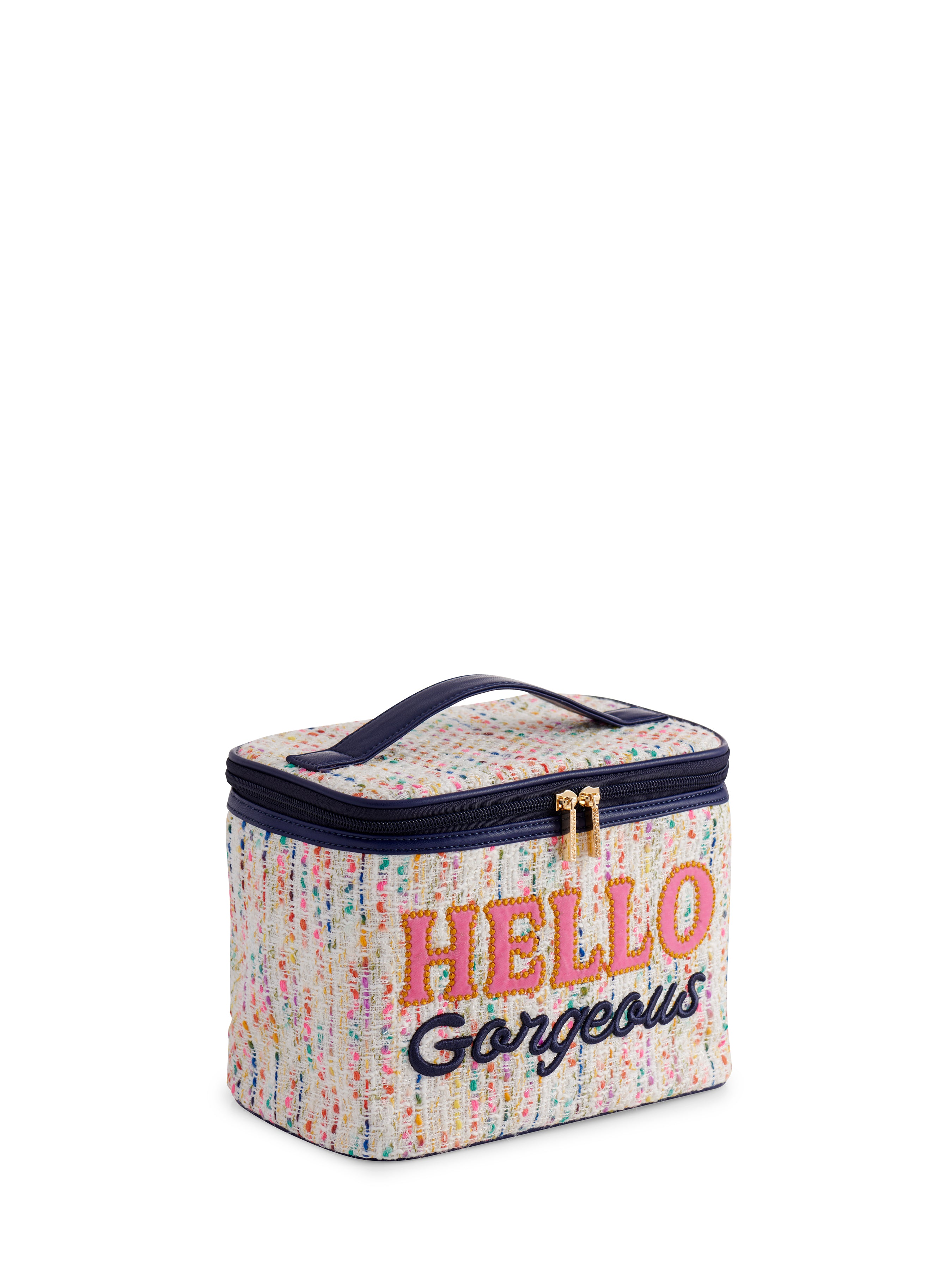 Shiraleah Audrey "Hello Gorgeous" Cosmetic Case, Multi
