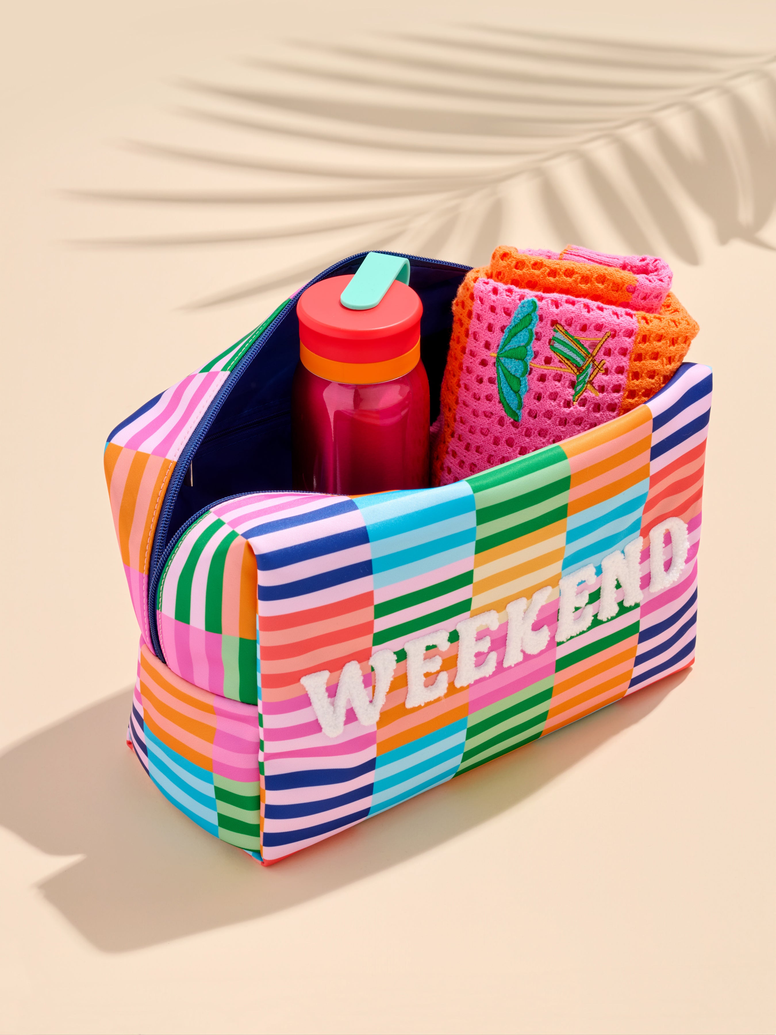 Shiraleah "Weekend" Oversized Zip Pouch, Multi