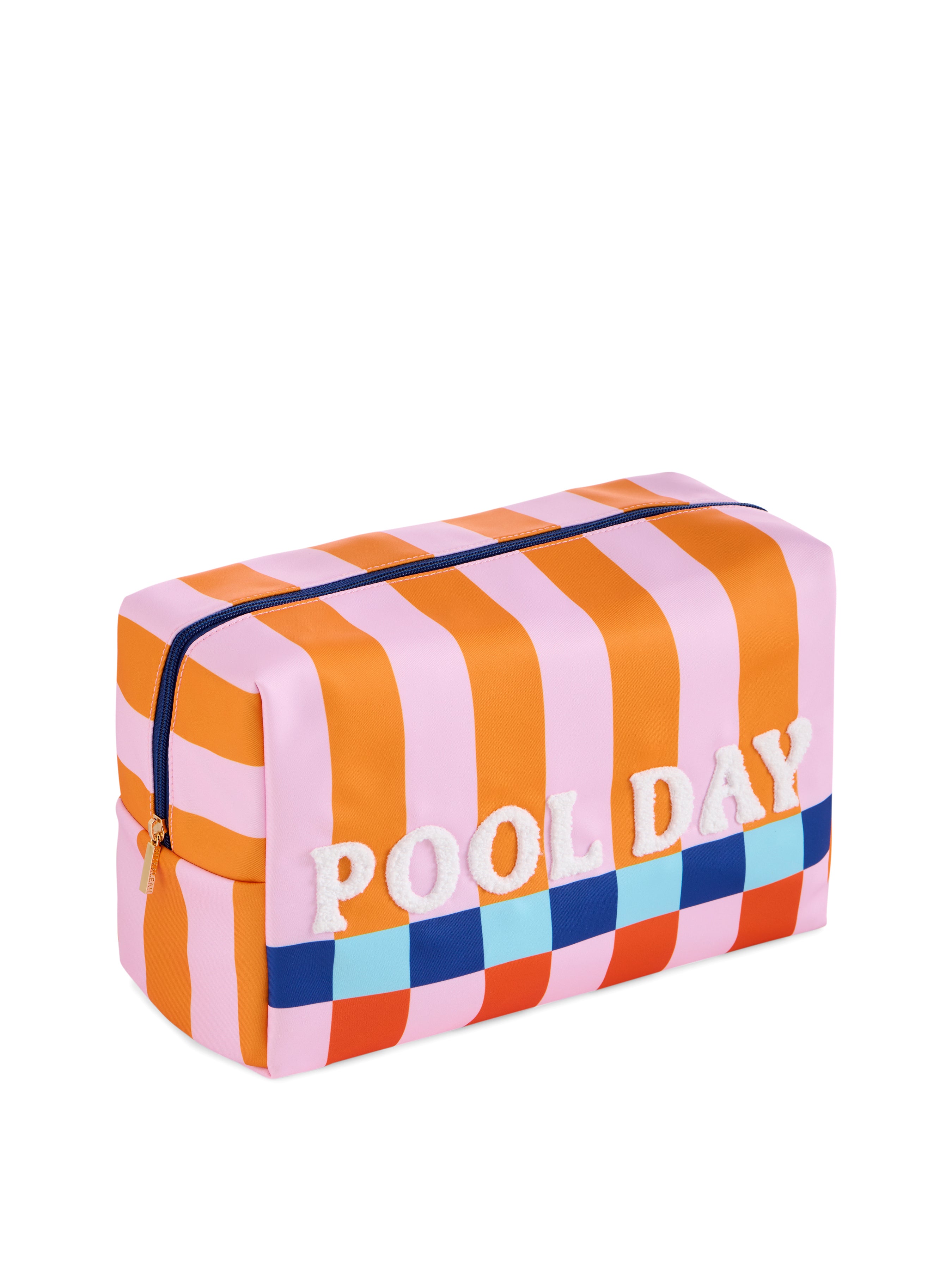 Shiraleah "Pool Day" Oversized Zip Pouch, Multi