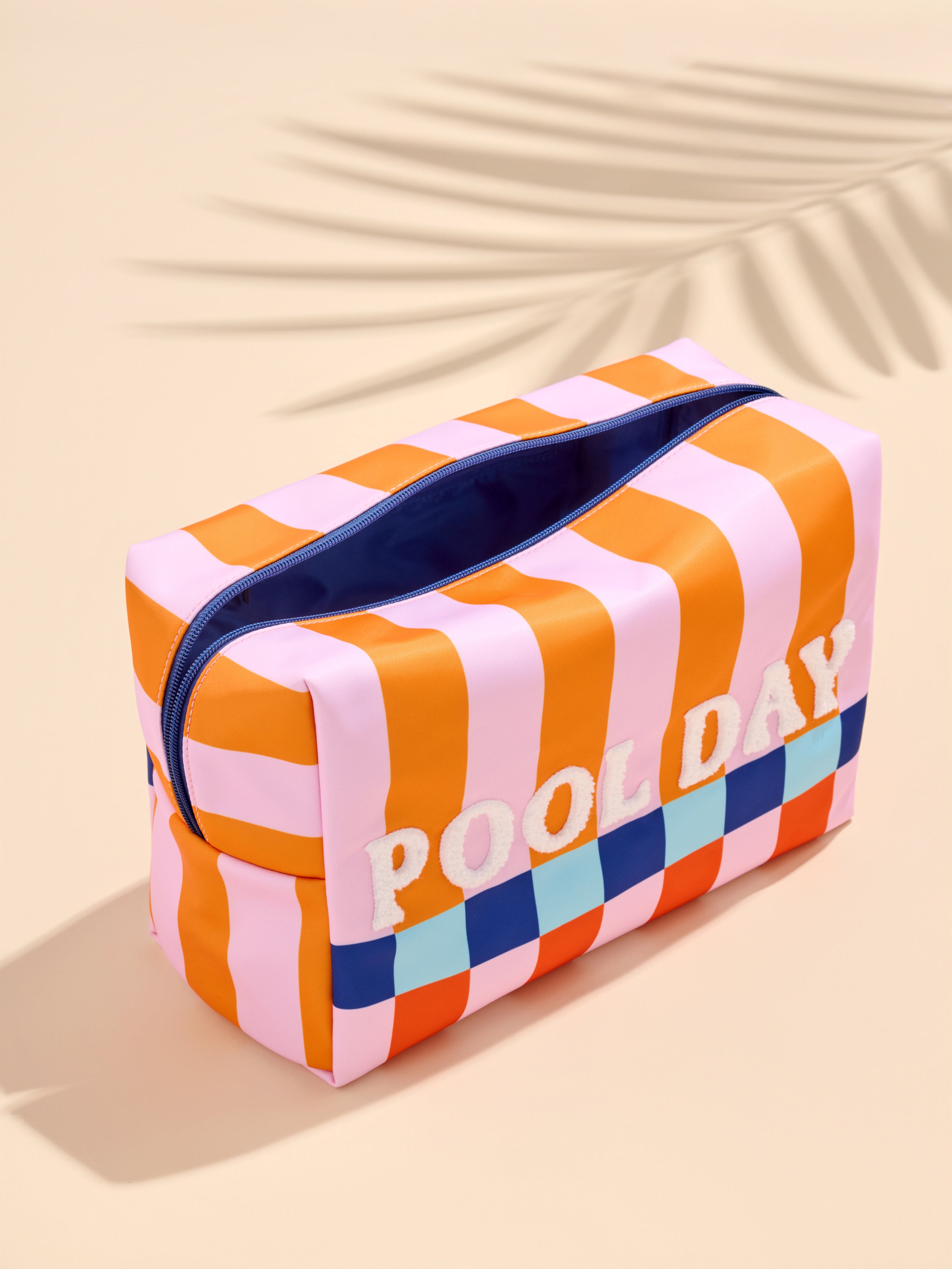 Shiraleah "Pool Day" Oversized Zip Pouch, Multi