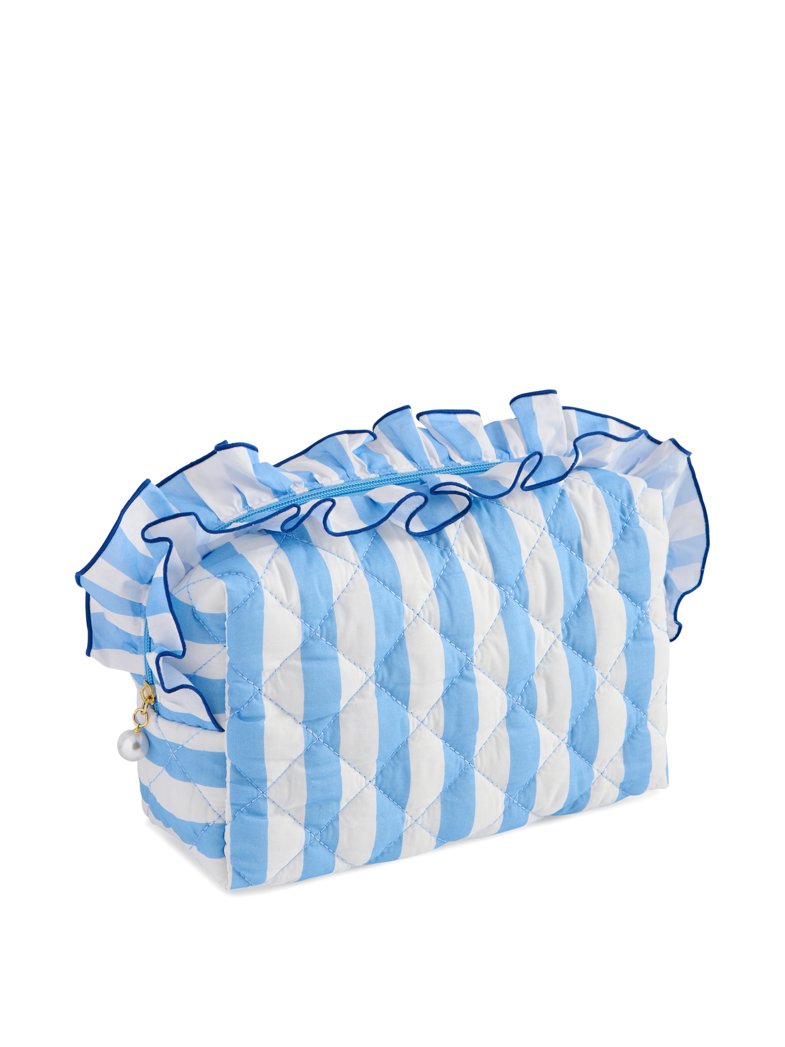 Shiraleah Fancy Large Zip Pouch BLUE