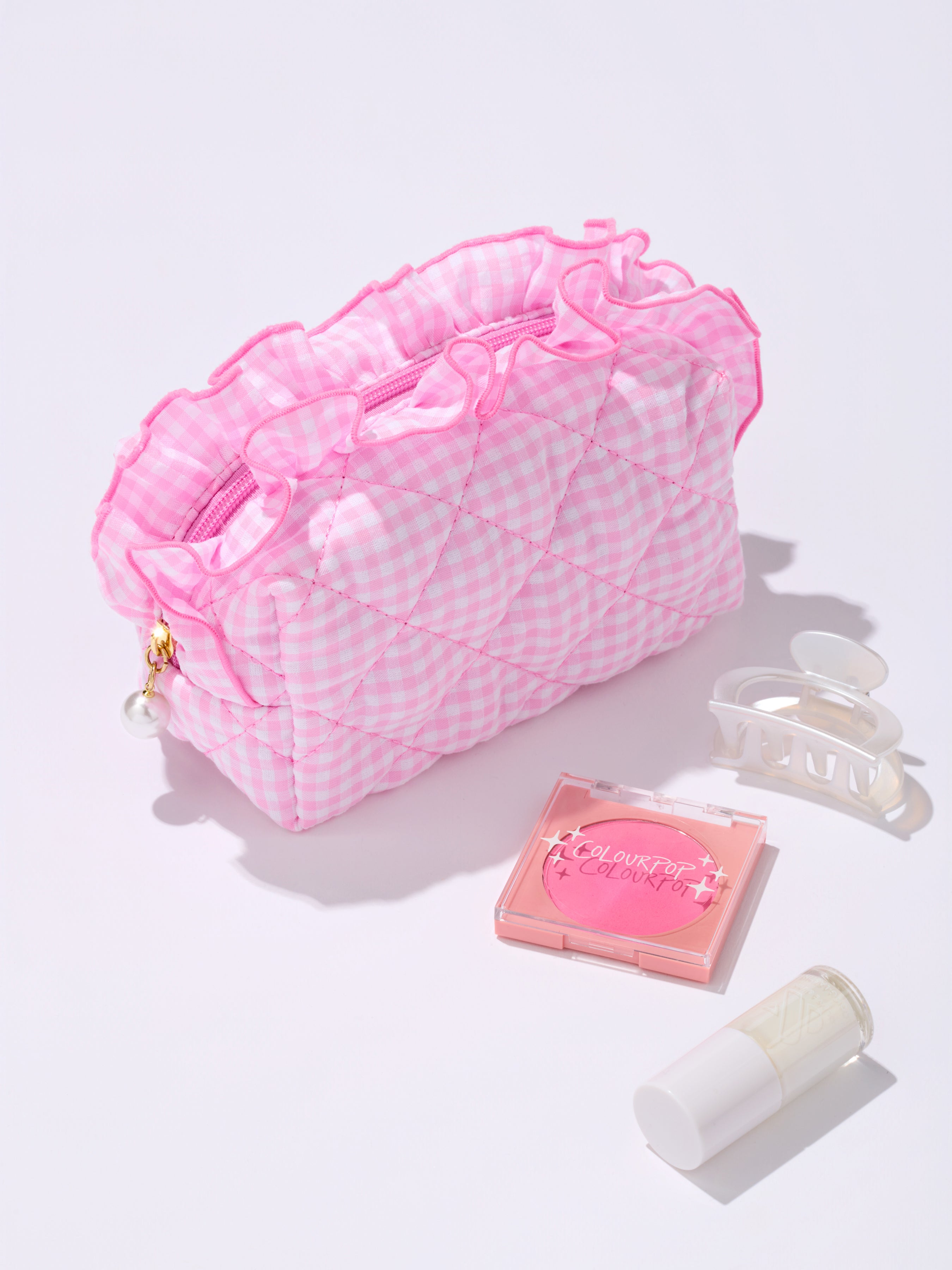 Shiraleah Fancy Small Zip Pouch PINK