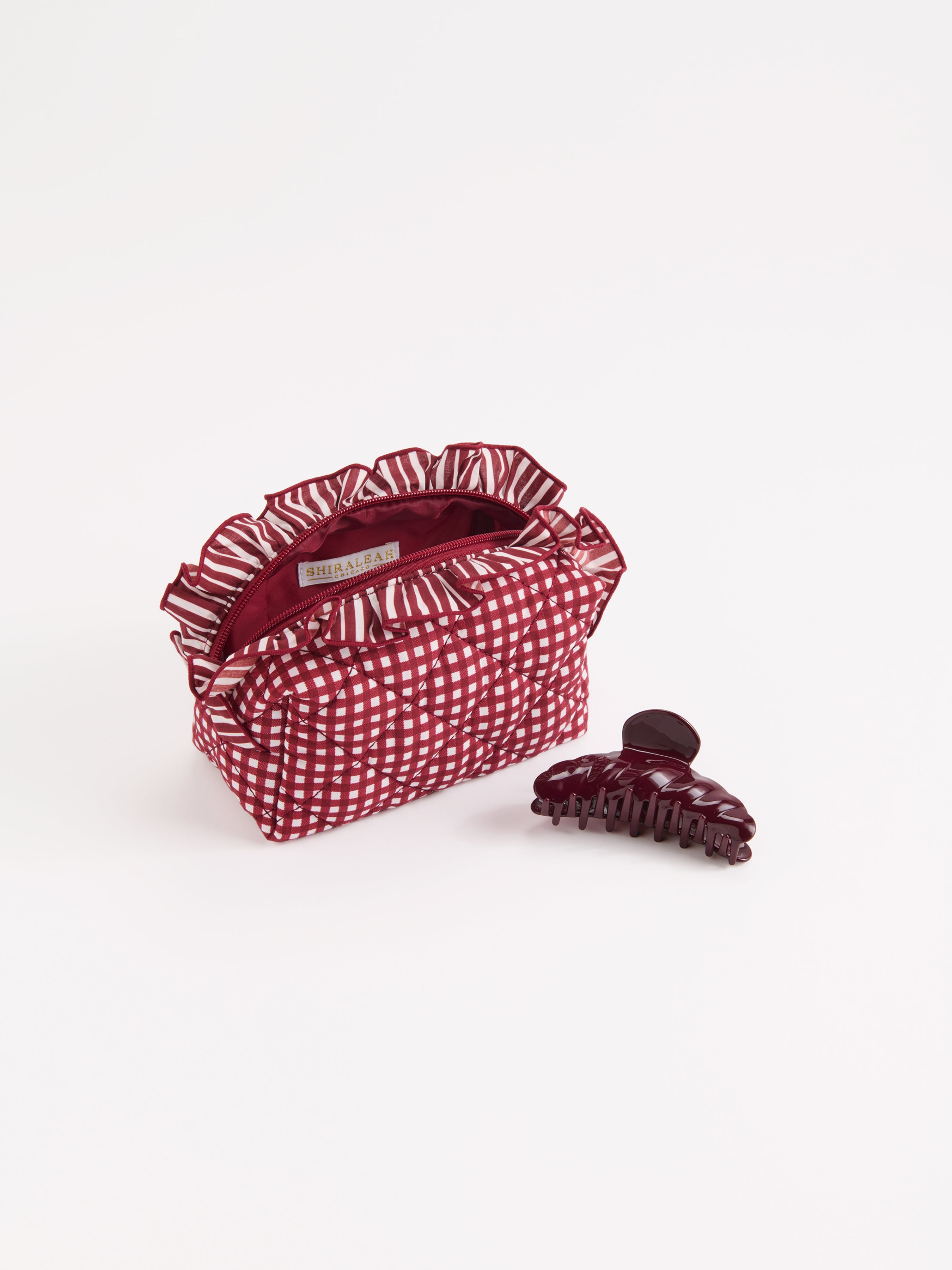 Shiraleah Lucy Small Zip Pouch MAROON / OS