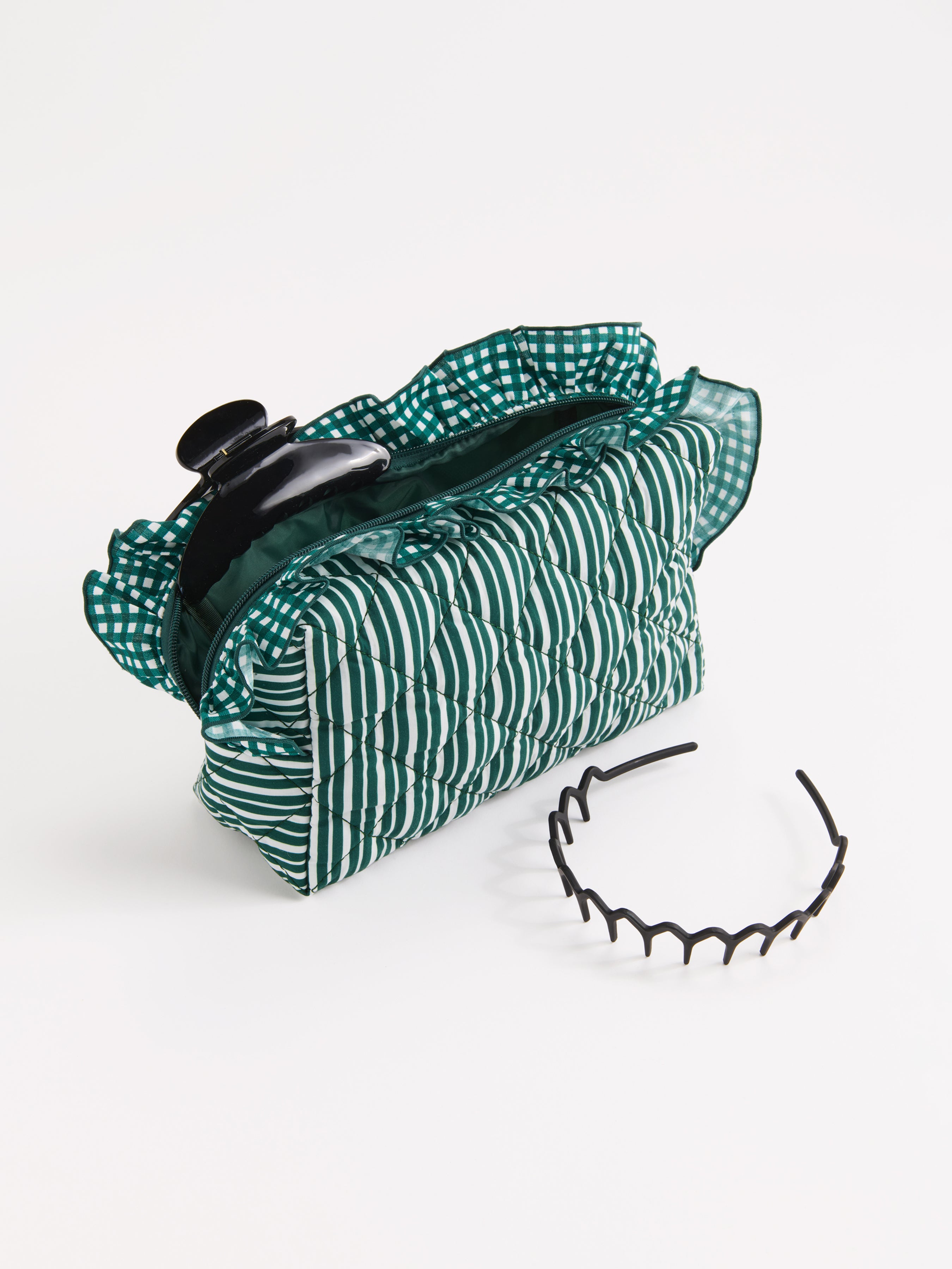 Shiraleah Lucy Large Zip Pouch GREEN / OS