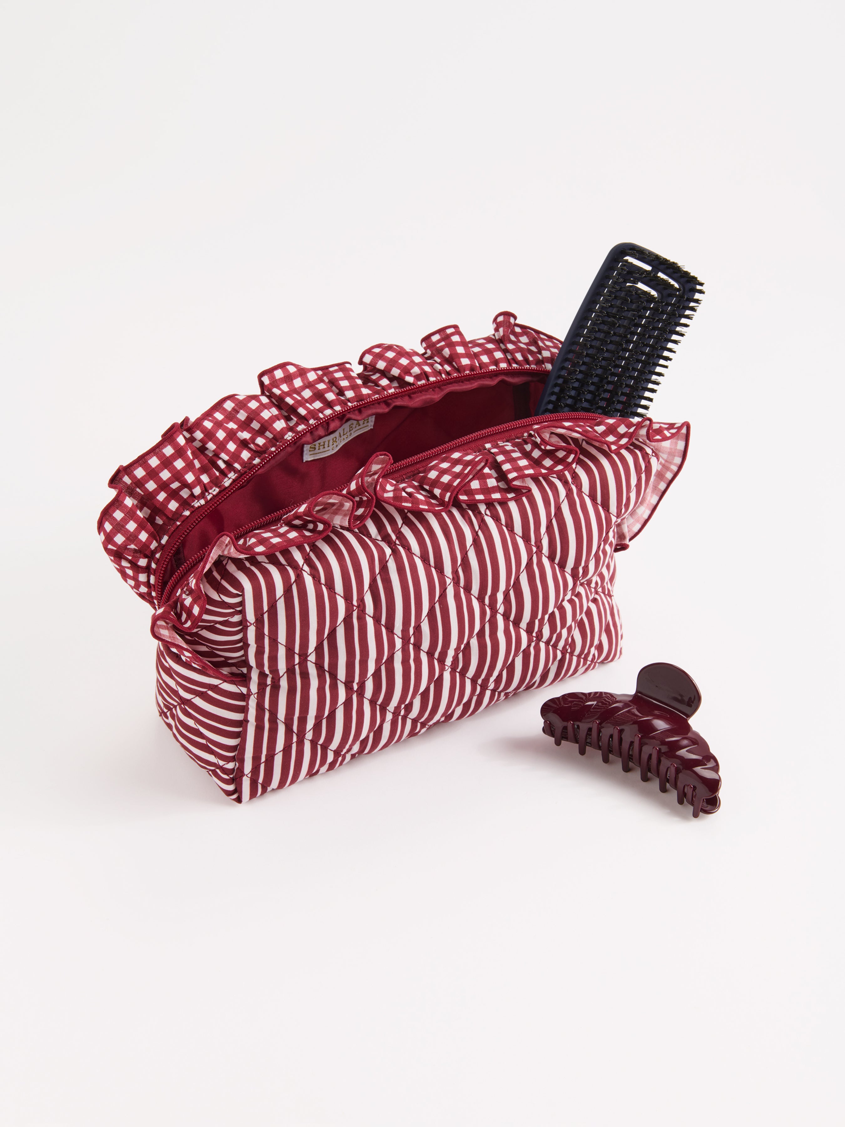 Shiraleah Lucy Large Zip Pouch MAROON / OS
