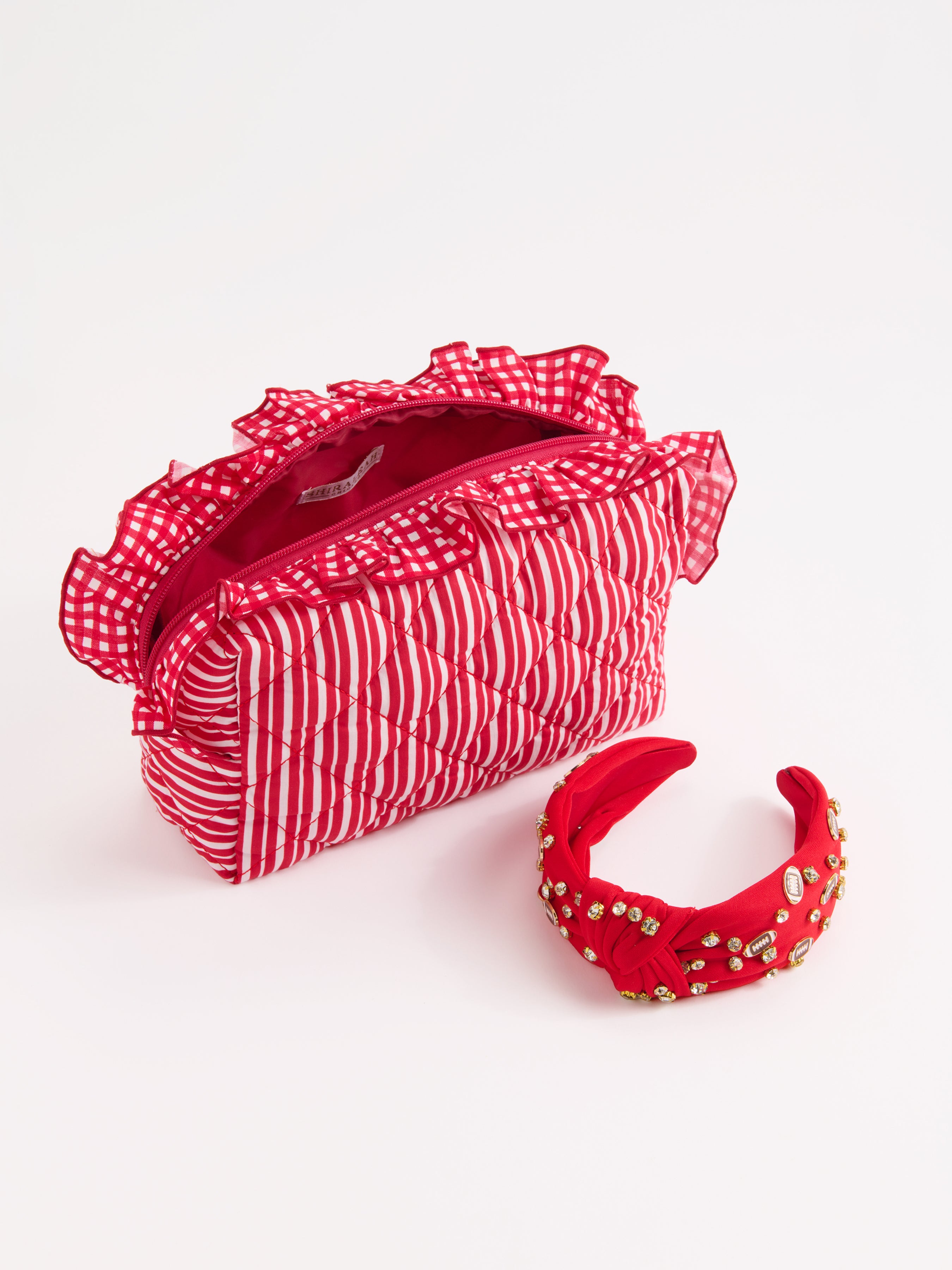 Shiraleah Lucy Large Zip Pouch RED / OS