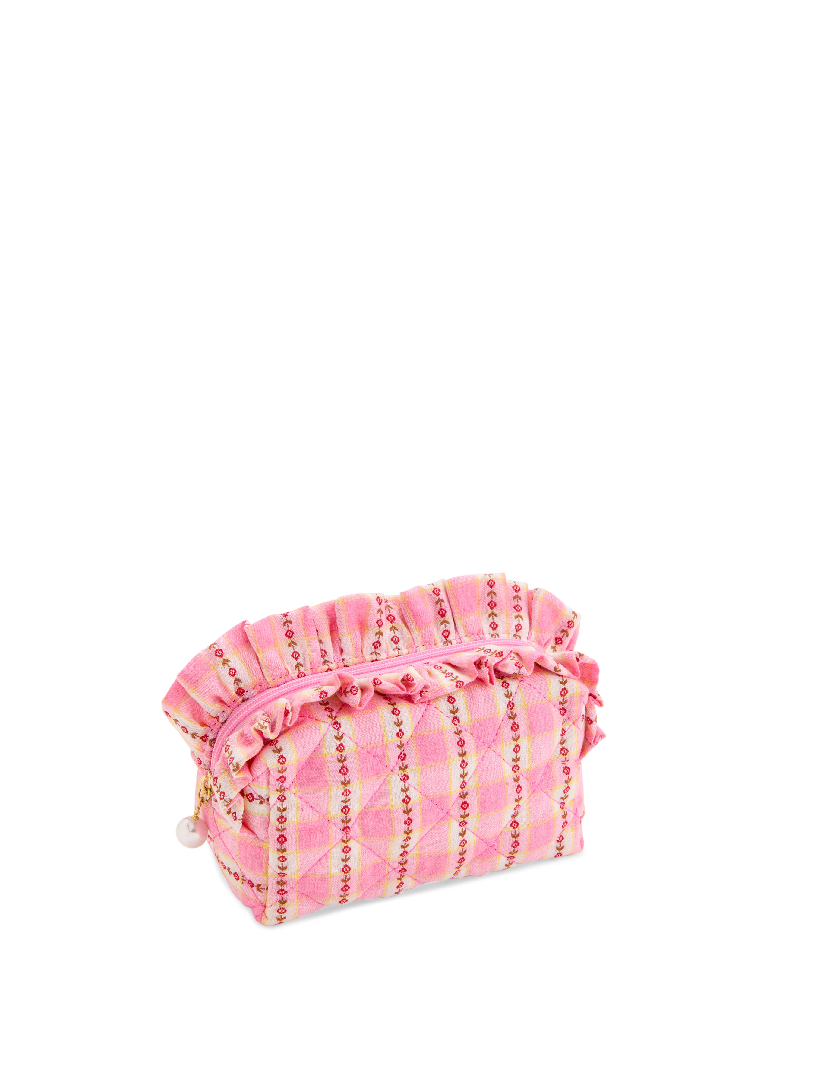 Shiraleah Scarlett Quilted Small Zip Pouch PINK / OS