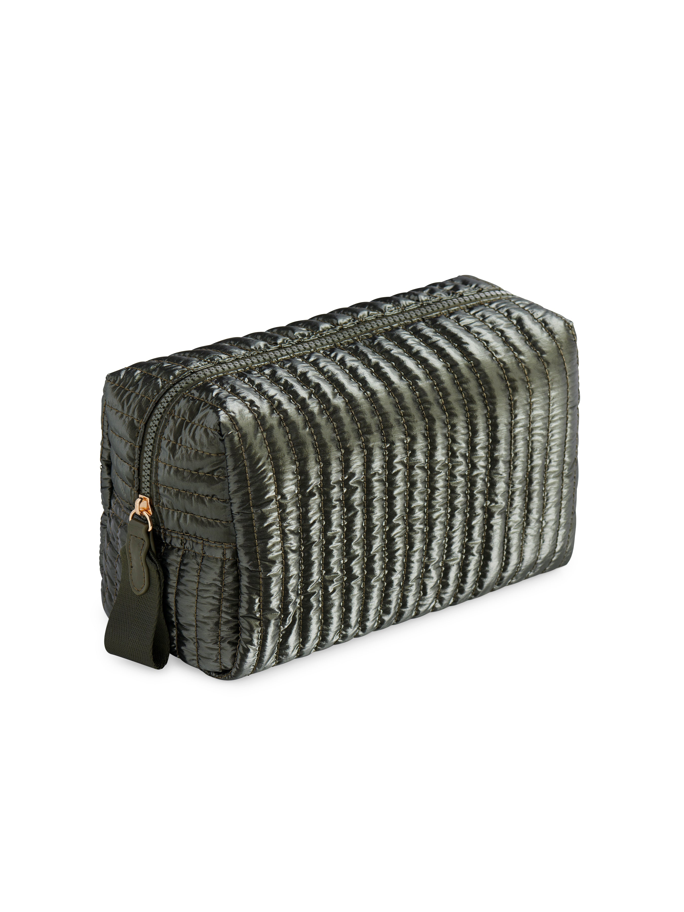 Shiraleah Logan Large Boxy Cosmetic Pouch OLIVE