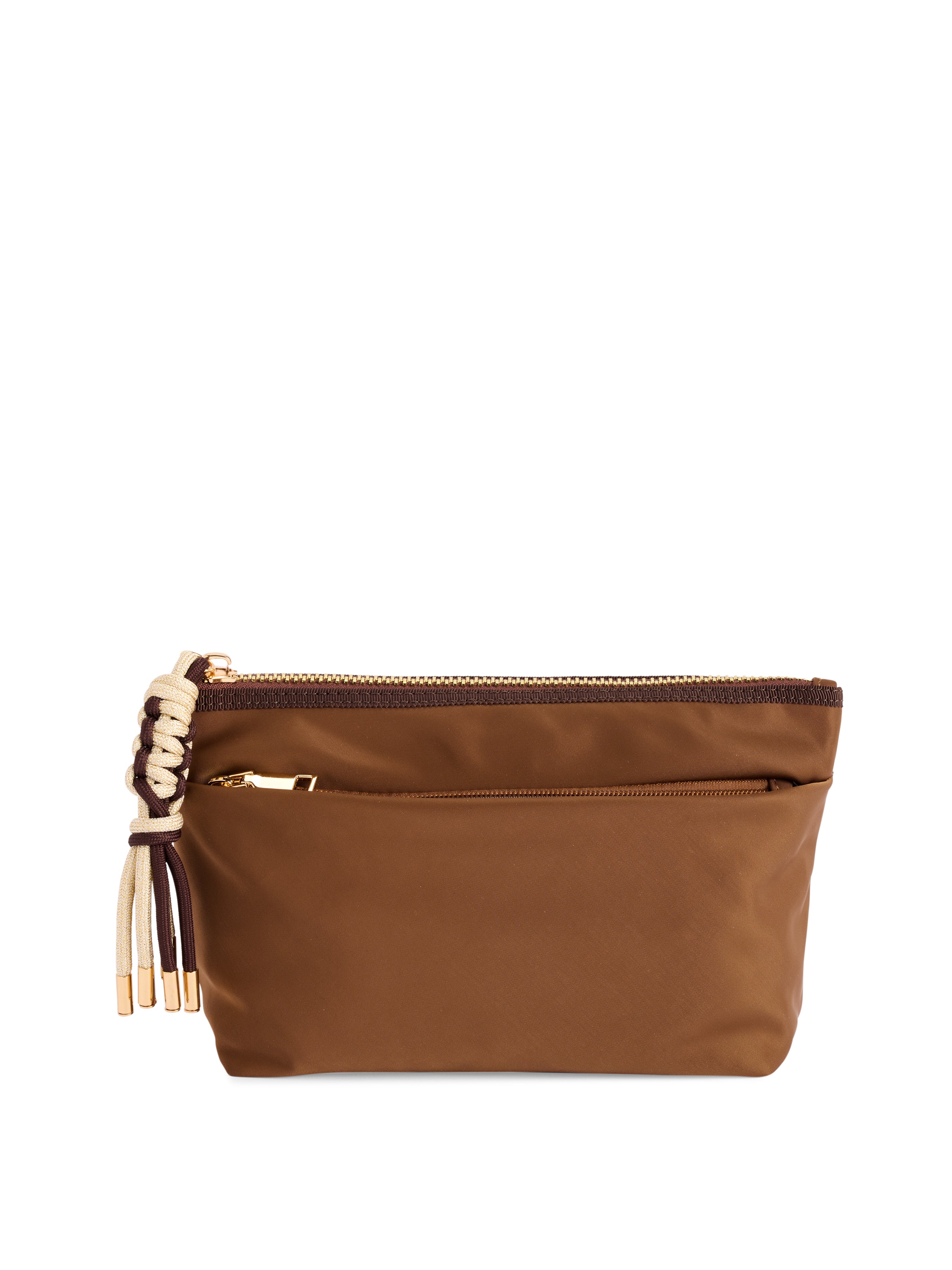 Shiraleah Jet Zip Pouch MOCHA
