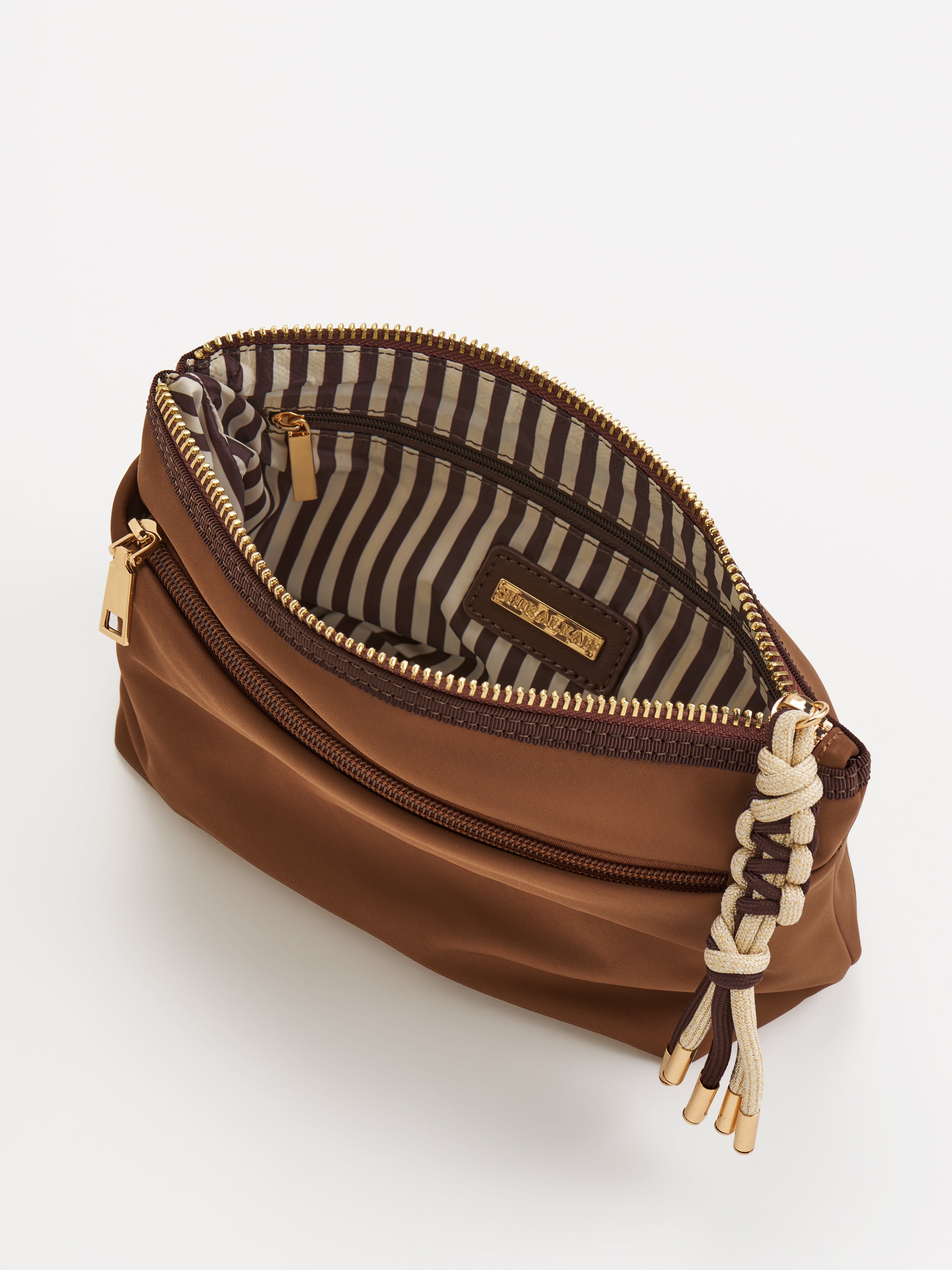 Shiraleah Jet Zip Pouch MOCHA