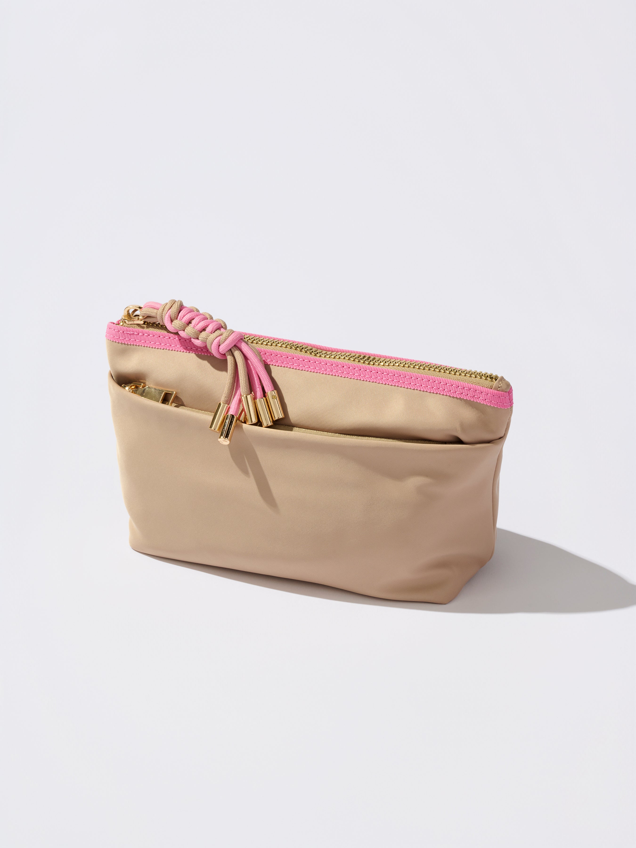 Shiraleah Jet Zip Pouch TAN