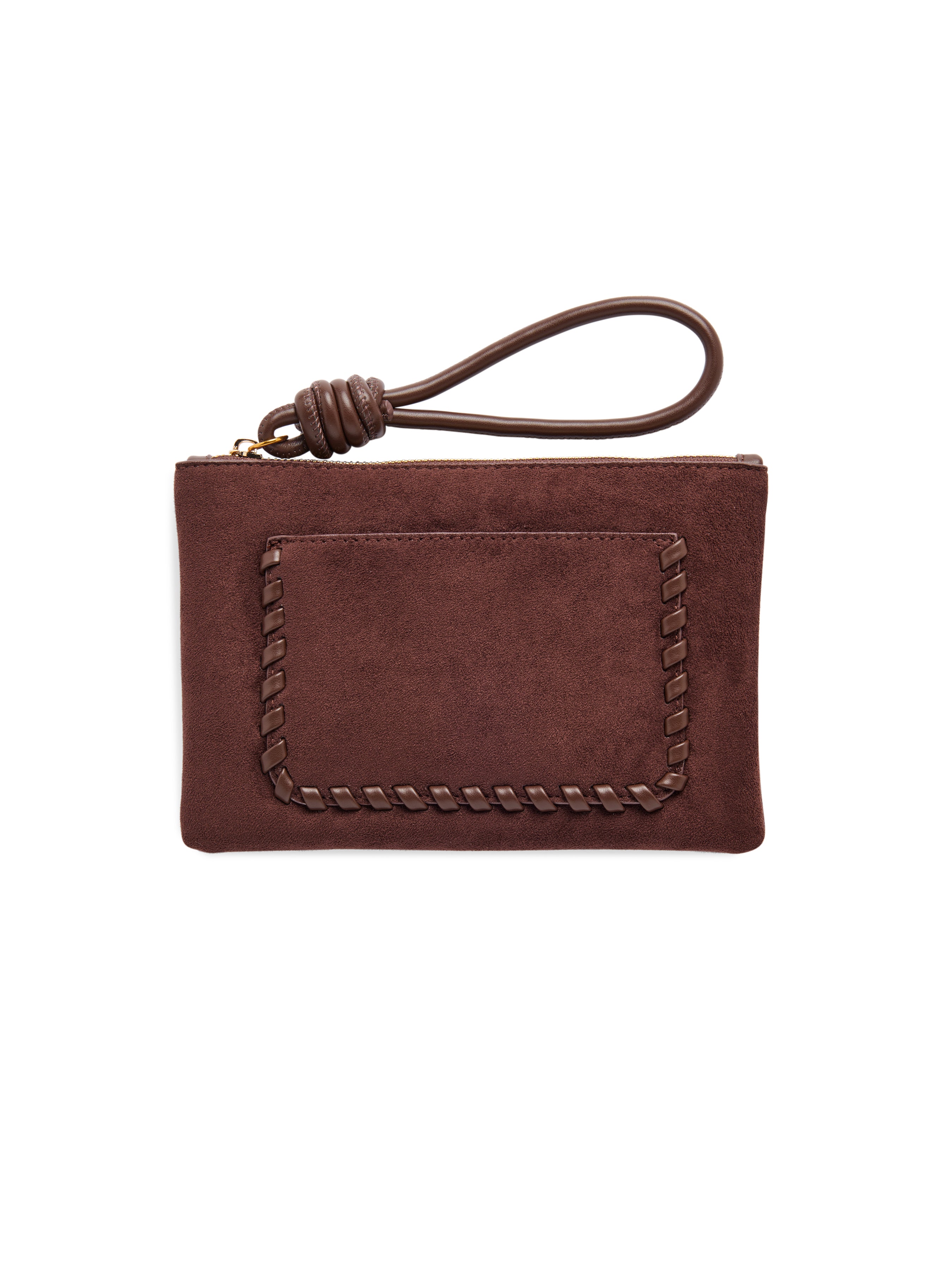 Shiraleah Paige Wristlet/Zip Pouch CHOCOLATE / OS