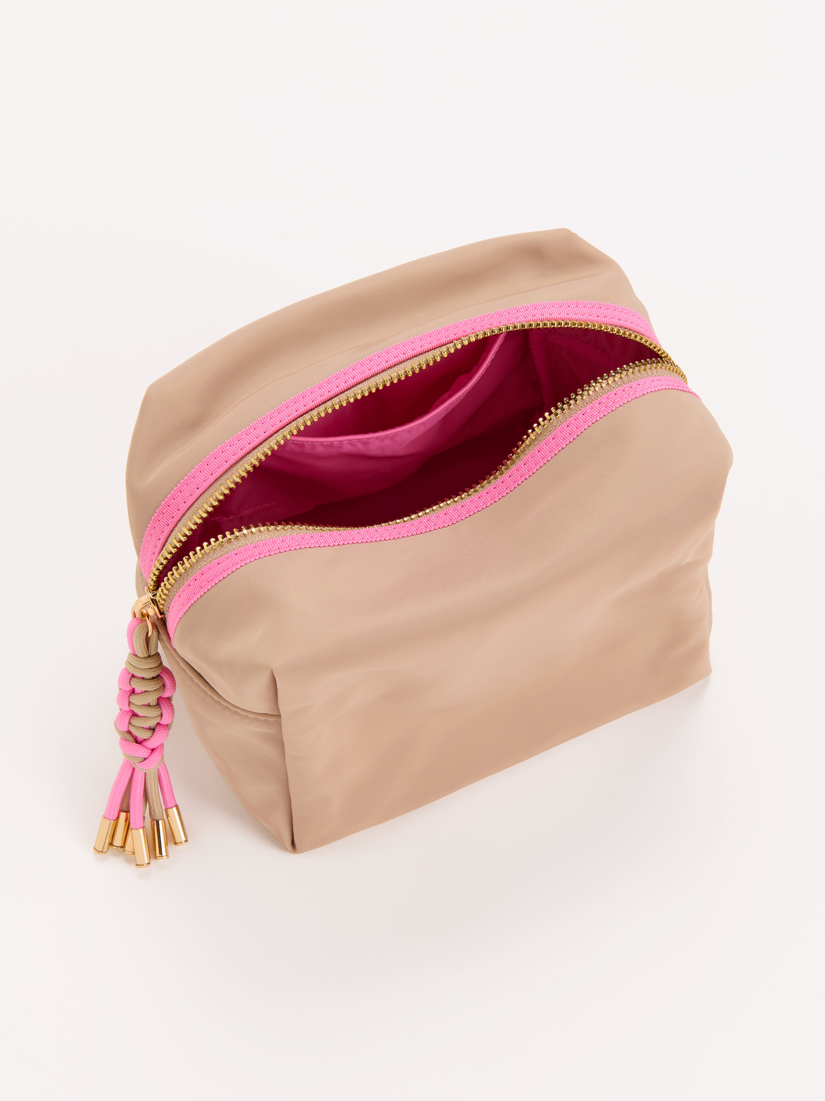 Shiraleah Jet Large Boxy Zip Pouch TAN / OS