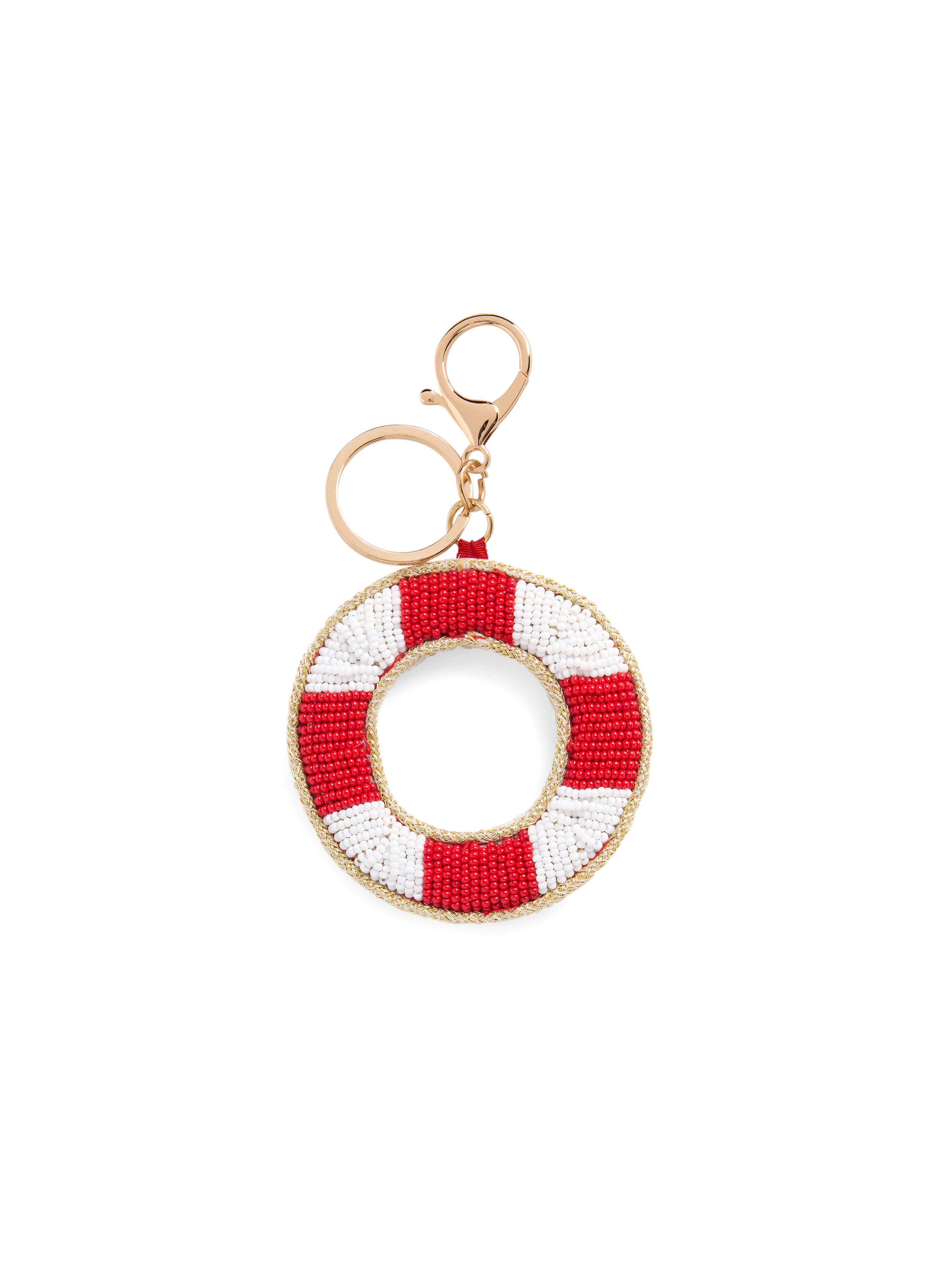 Shiraleah Life Saver Beaded Bag Charm/Key Ring, Multi