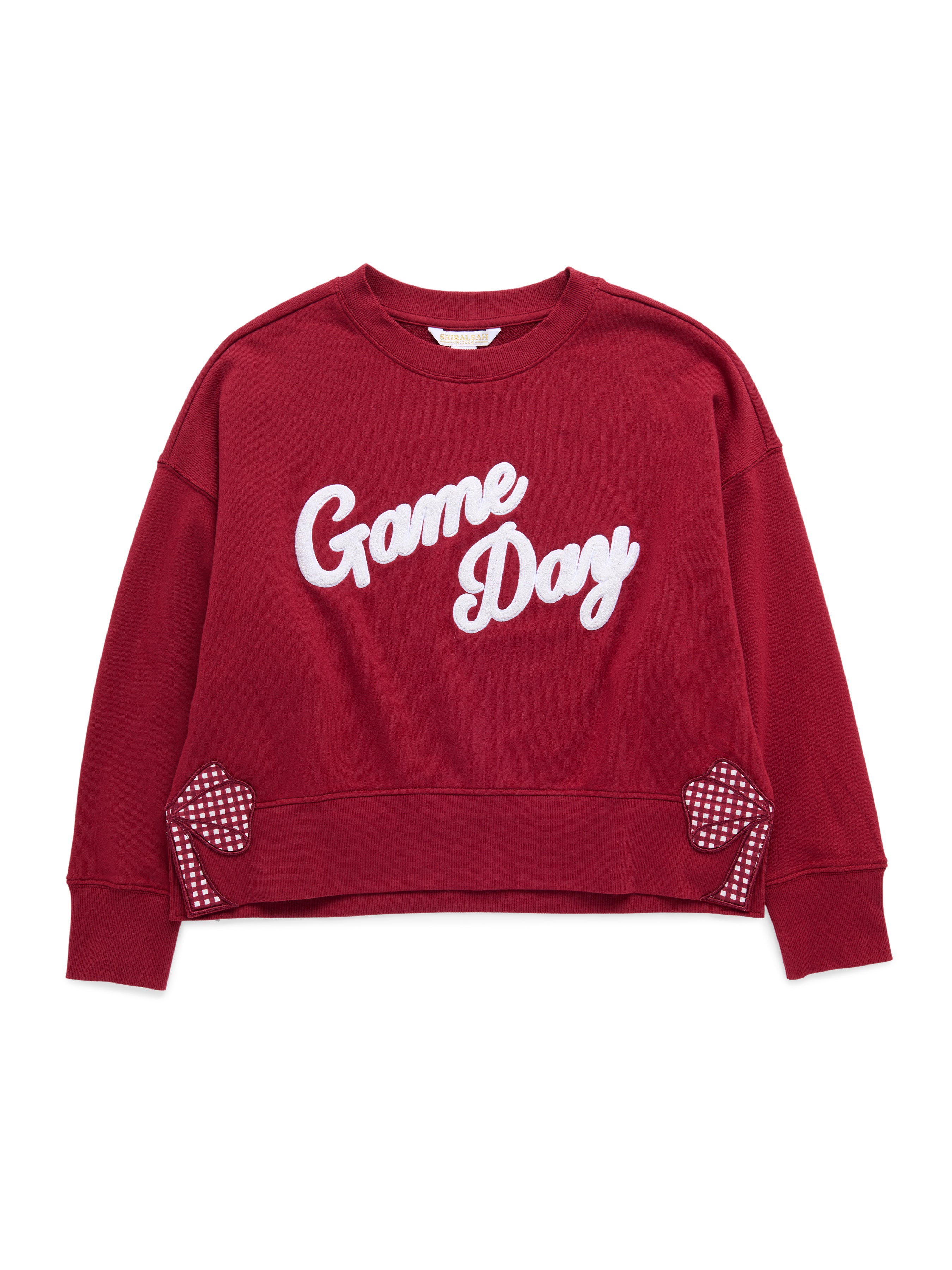 Shiraleah "Game Day" Relaxed Sweatshirt, Maroon MAROON / EXTRA SMALL