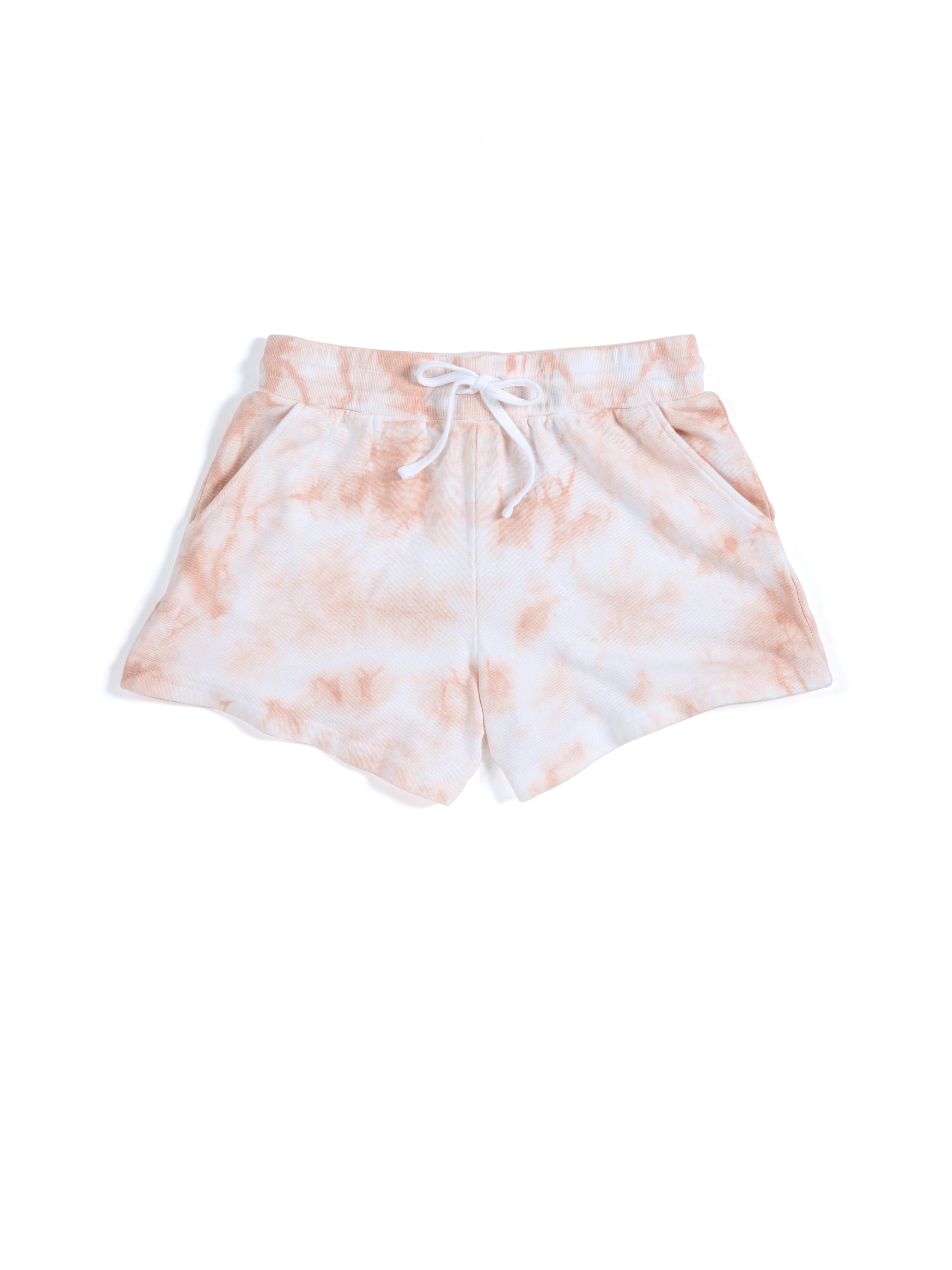 Assorted Set Of 6 Cali Tie Dye Shorts, Blush