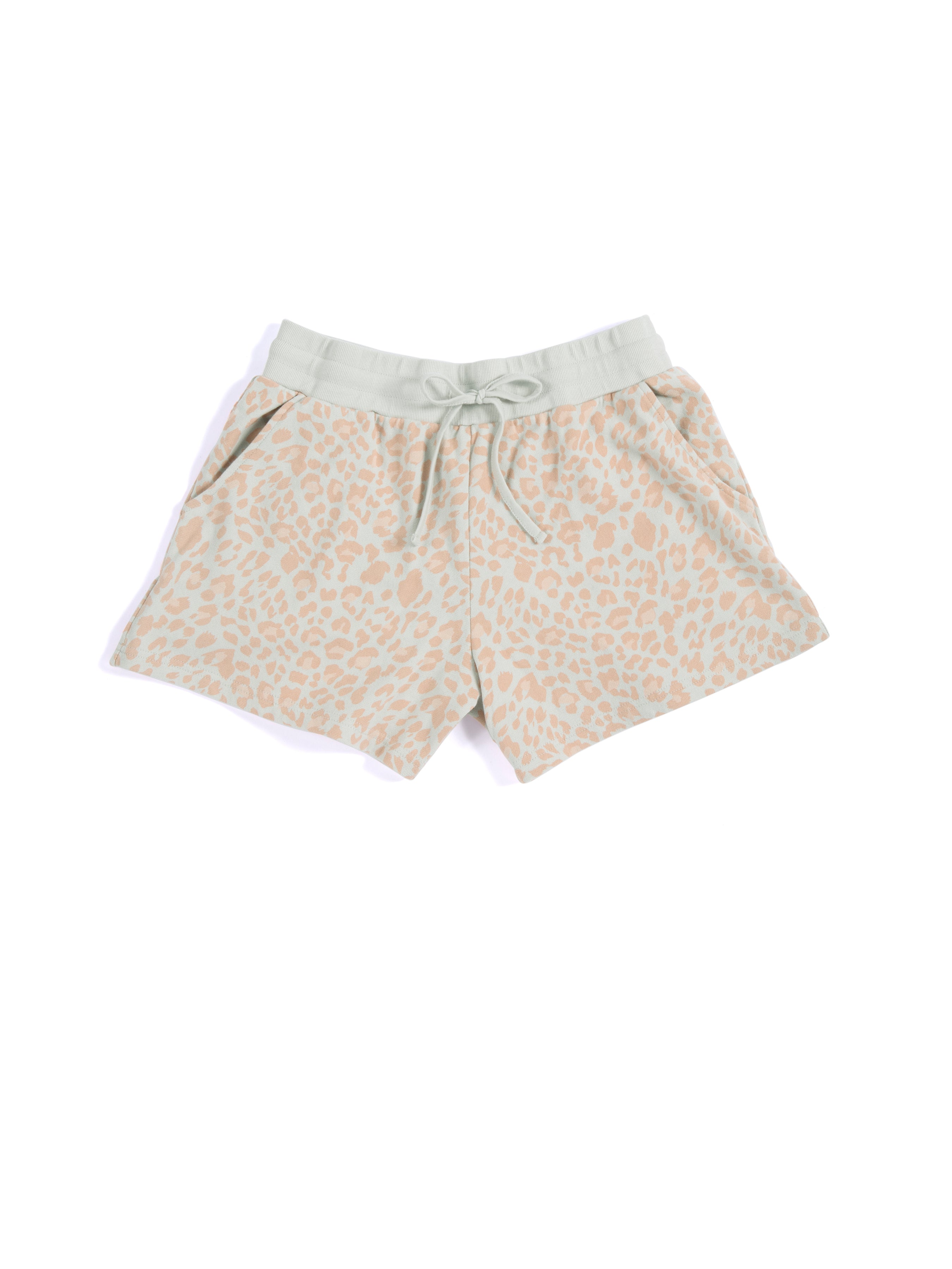 Assorted Set Of 6 Kiara Leopard Print Shorts, Grey