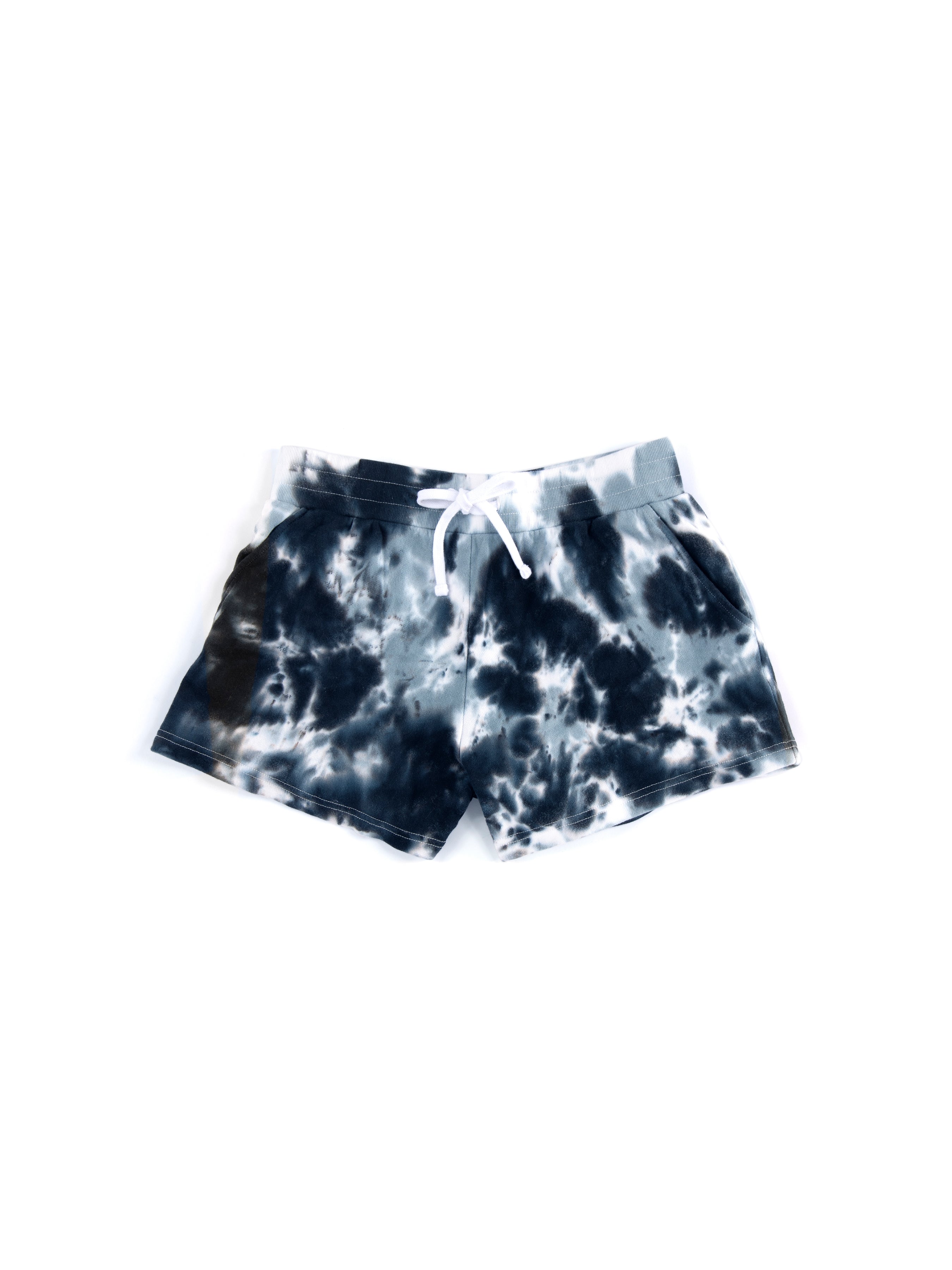 Assorted Set Of 6 Rae Tie Dye Shorts , Black