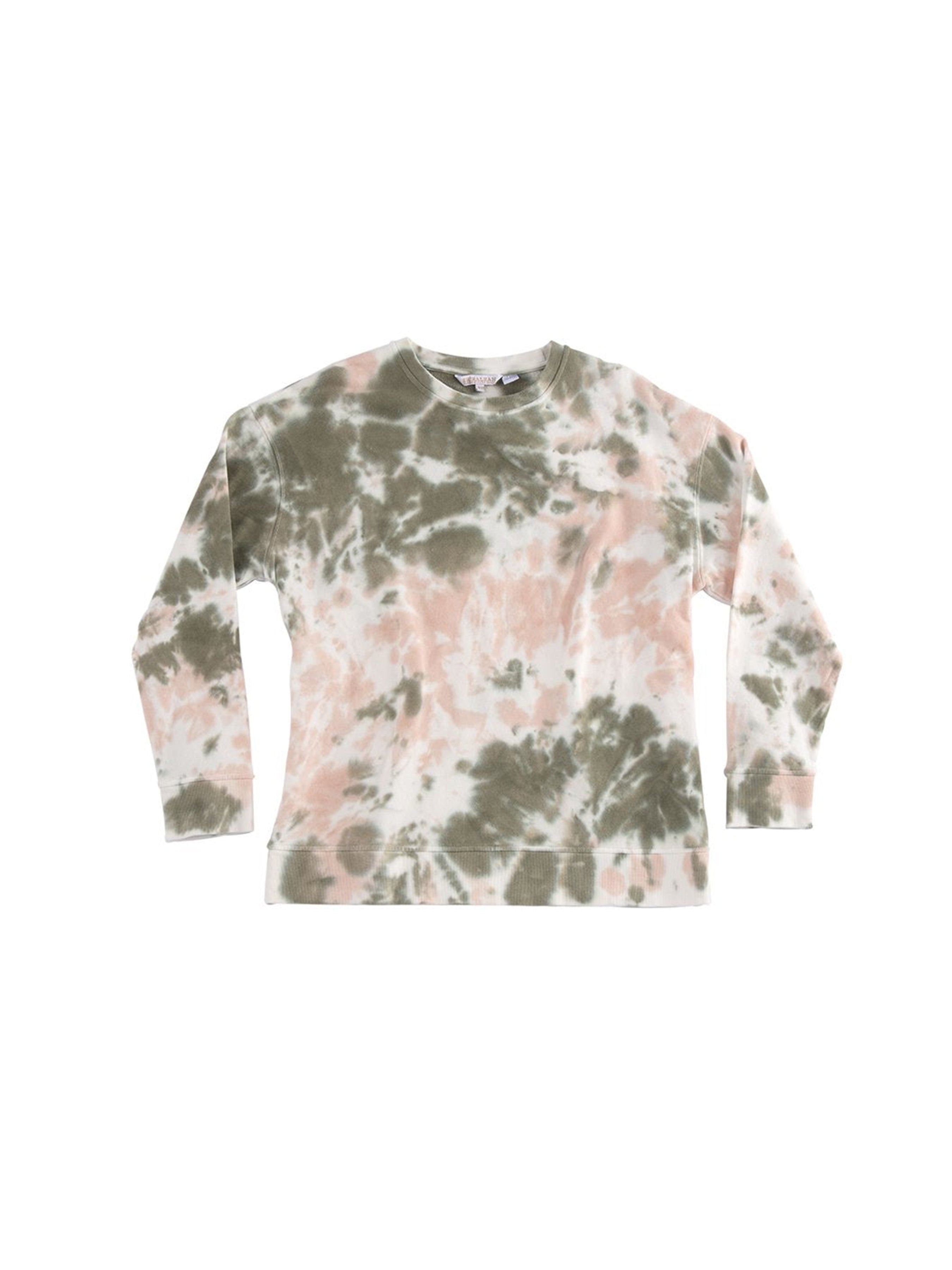 Assorted Set Of 6 Rae Tie Dye Sweatshirts, Green